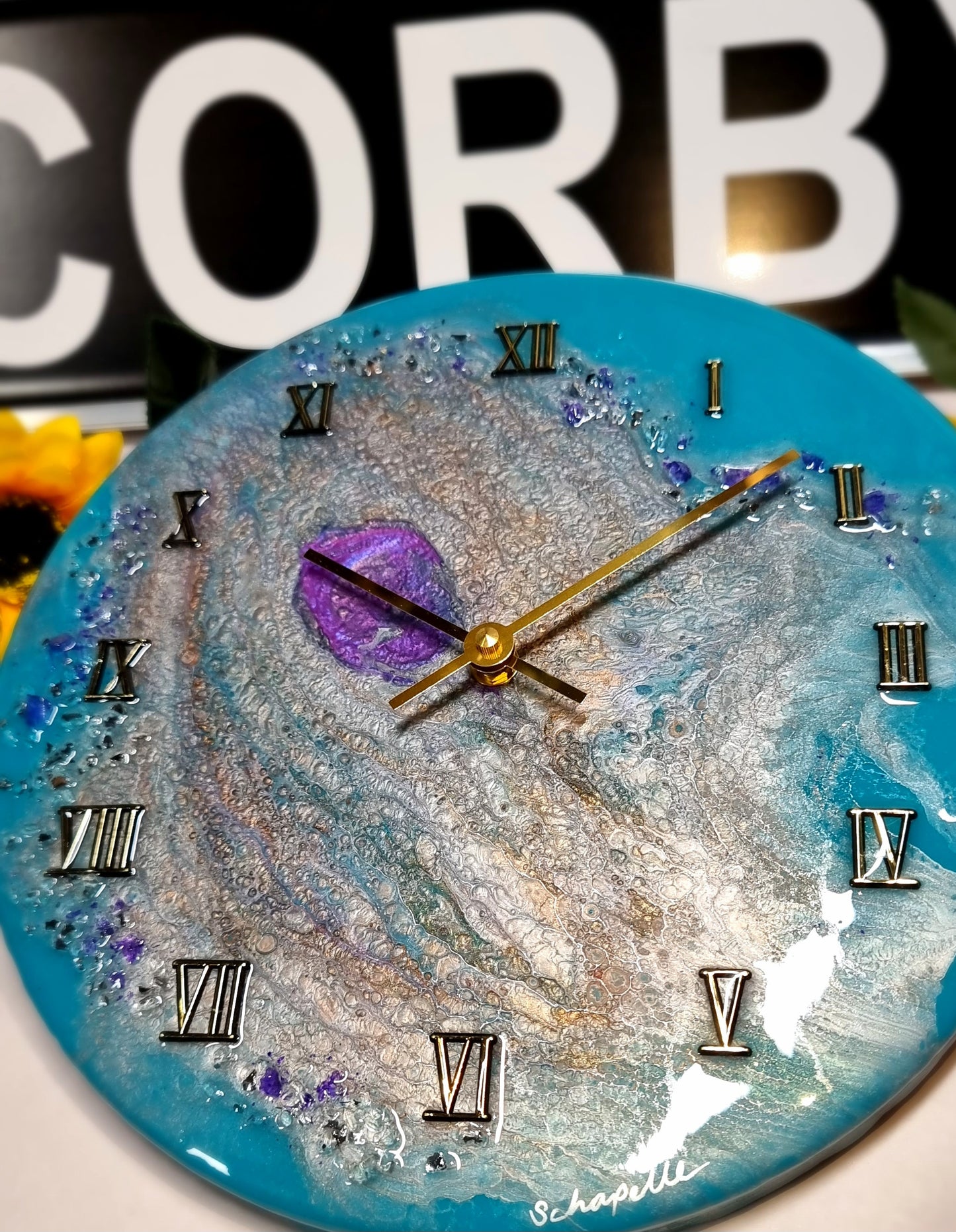 Epoxy Resin Wall Clock Regular (ab1559)