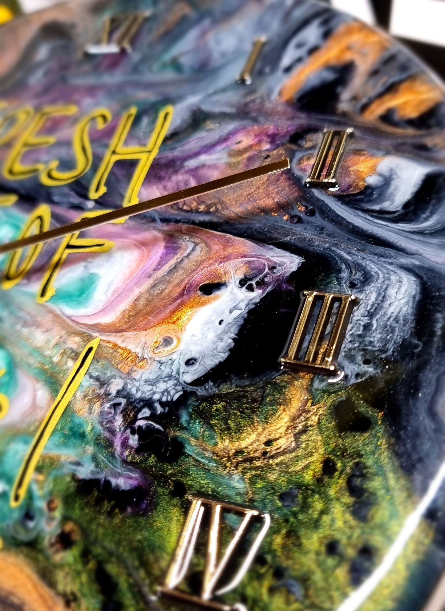 Epoxy Resin Wall Clock Regular (ab1565)