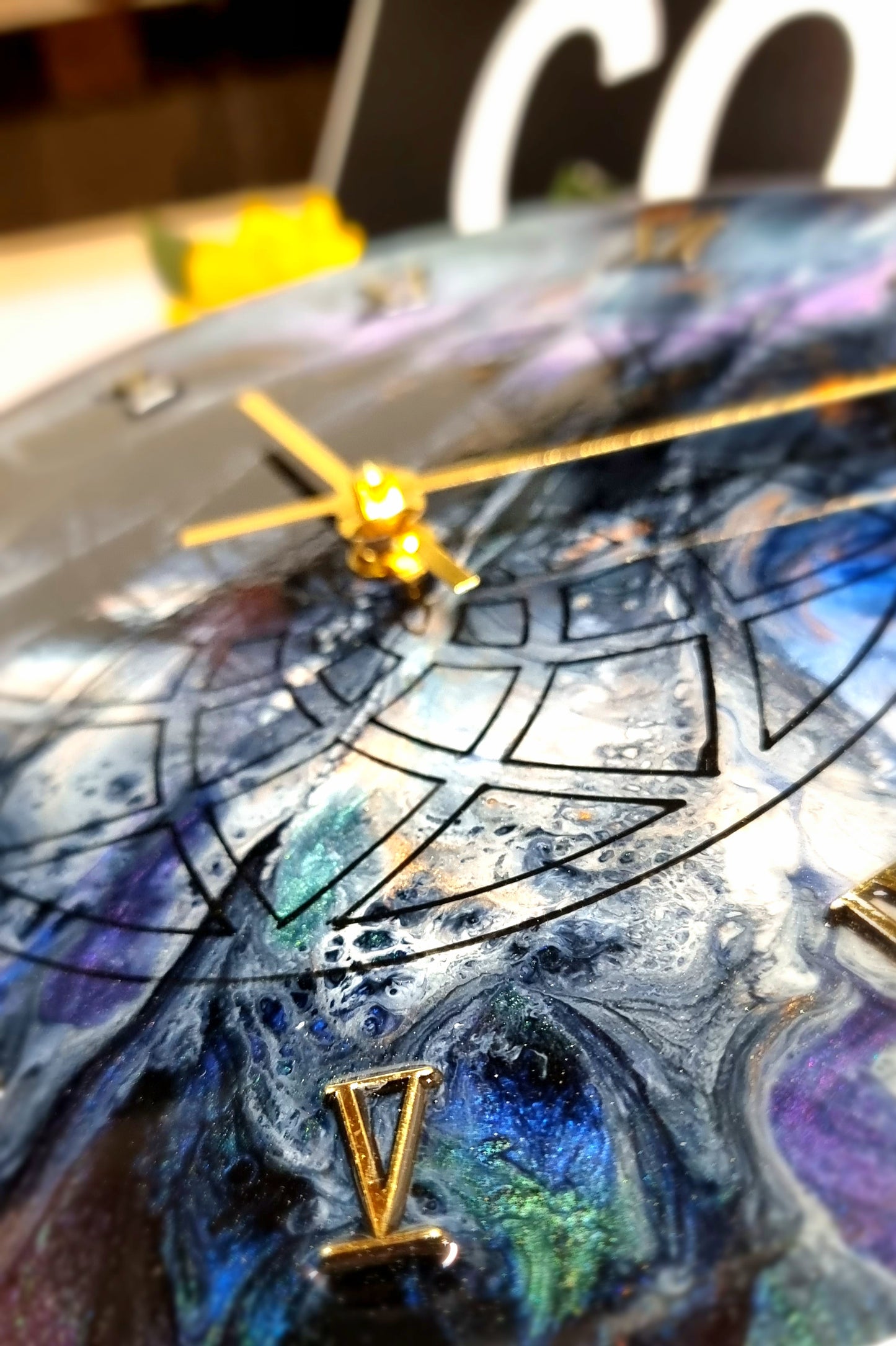 Epoxy Resin Wall Clock Regular (ab1555)