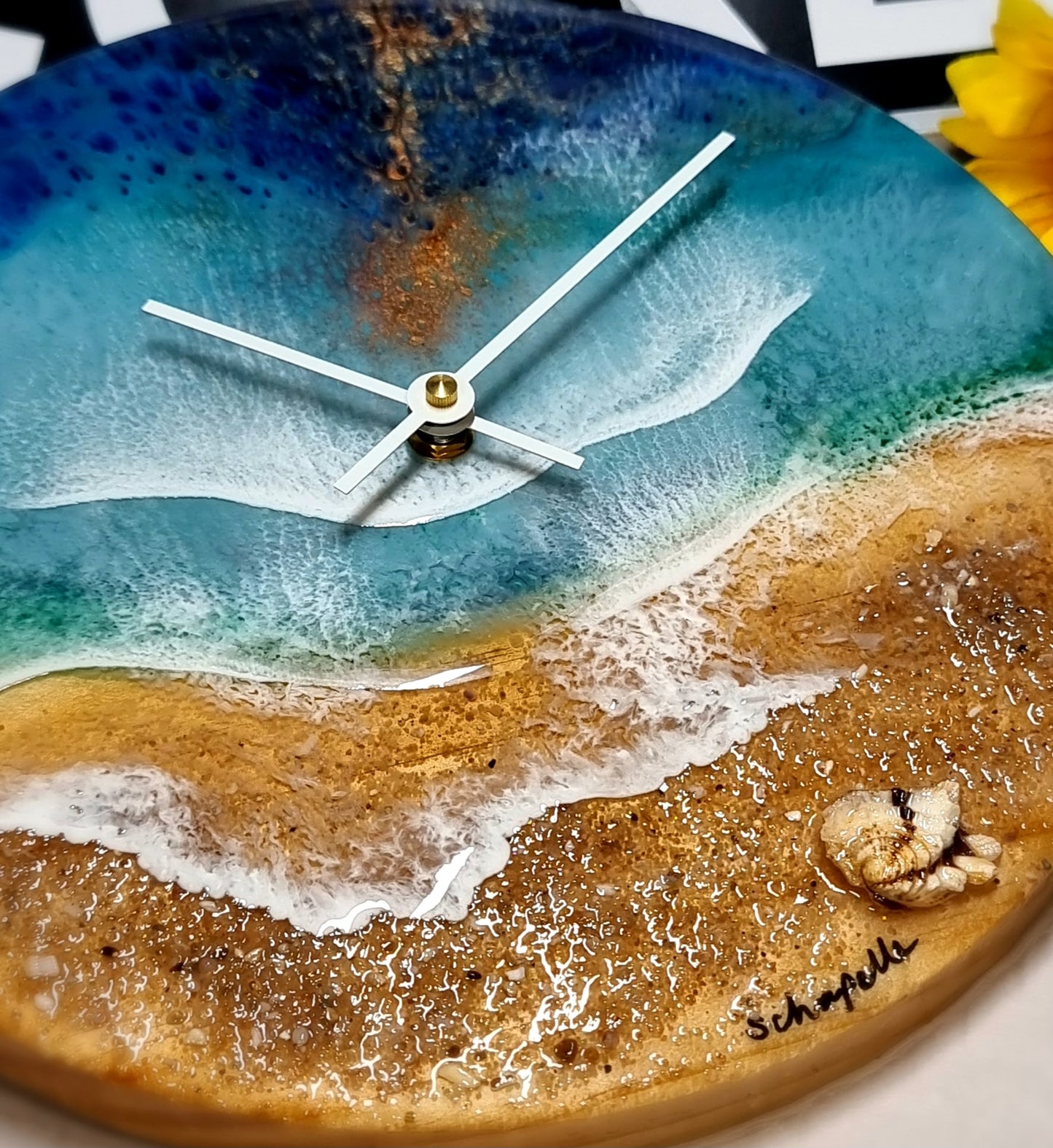 Epoxy Resin Wall Clock Regular (1574) *My Favourite Shell Of All Time*