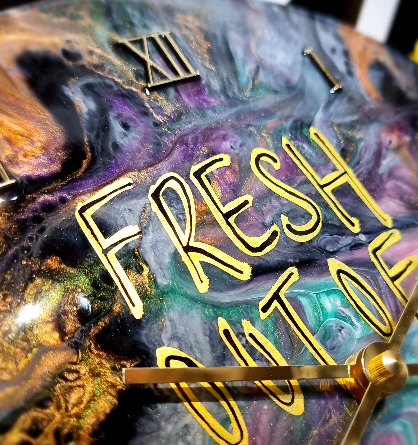 Epoxy Resin Wall Clock Regular (ab1565)