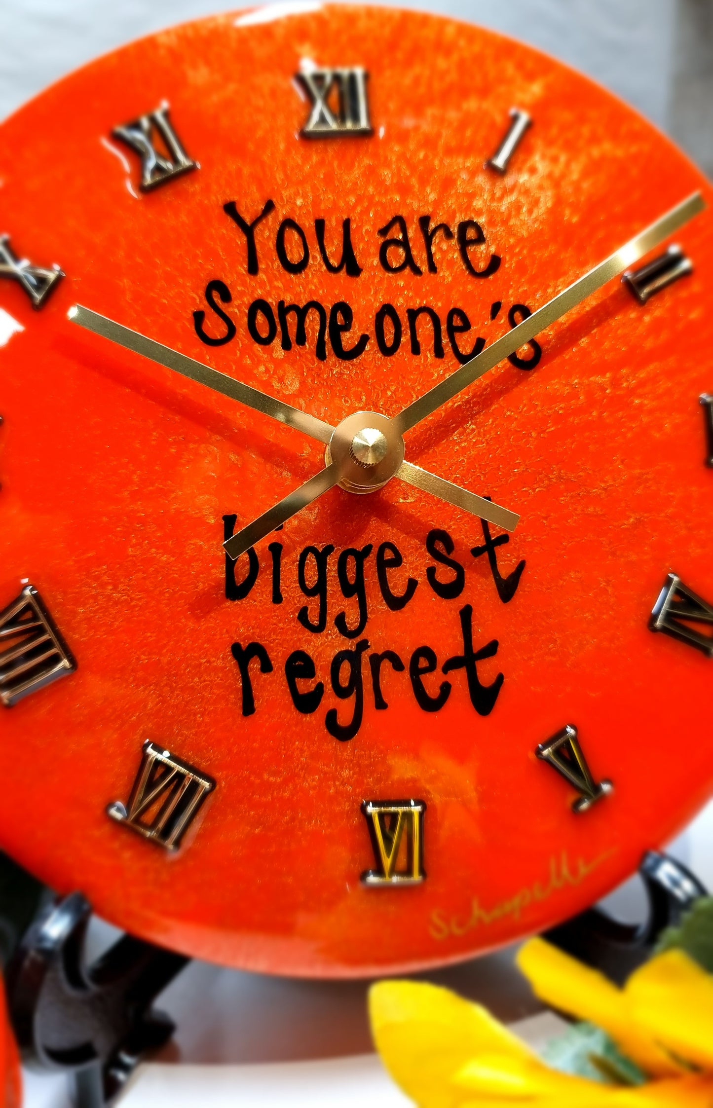 Epoxy Resin Wall Clock Small (ab1548)