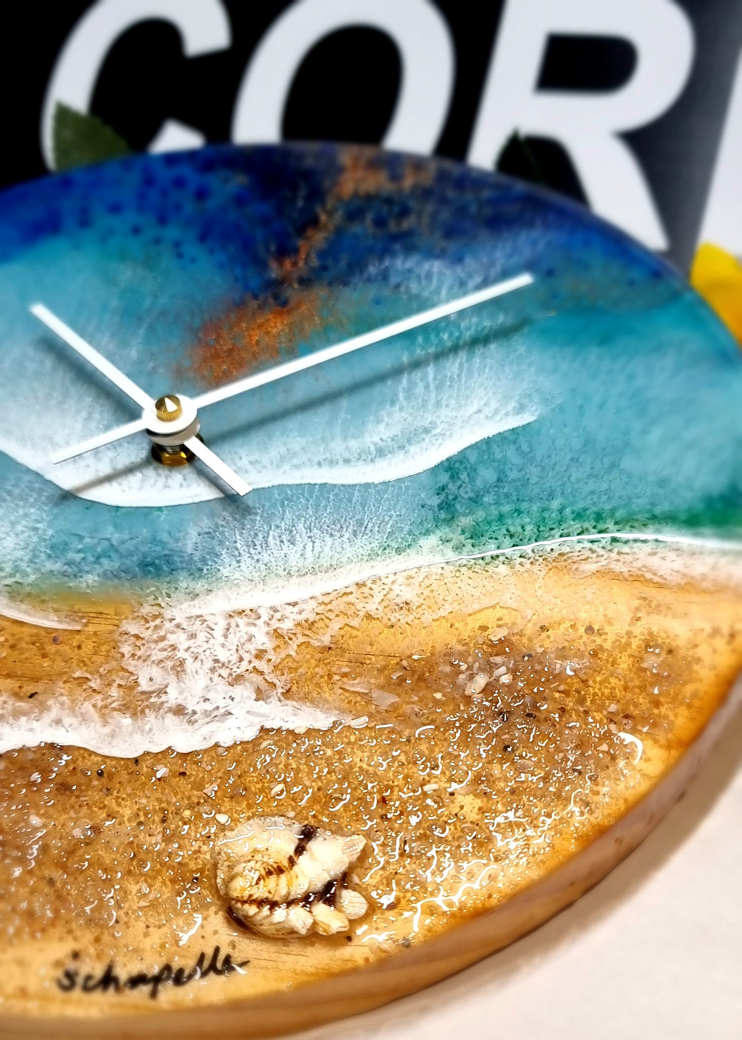 Epoxy Resin Wall Clock Regular (1574) *My Favourite Shell Of All Time*