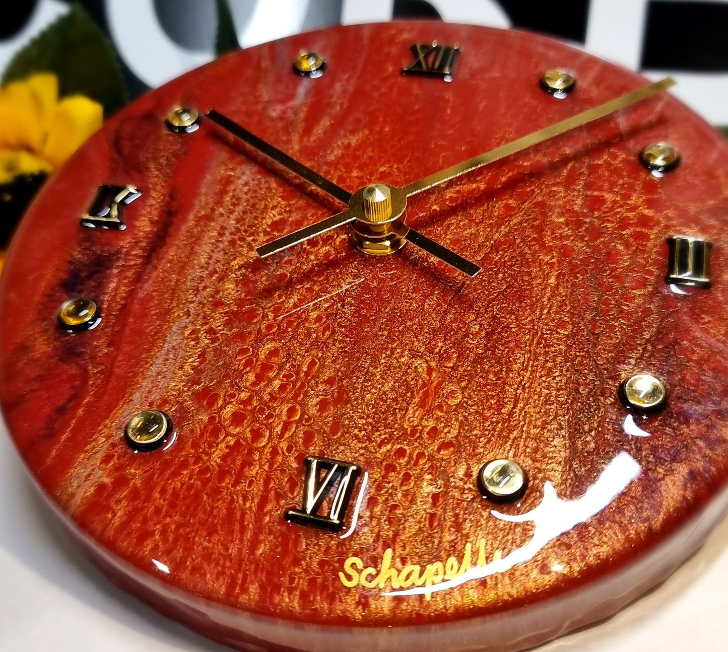 Epoxy Resin Wall Clock Small (ab1512)