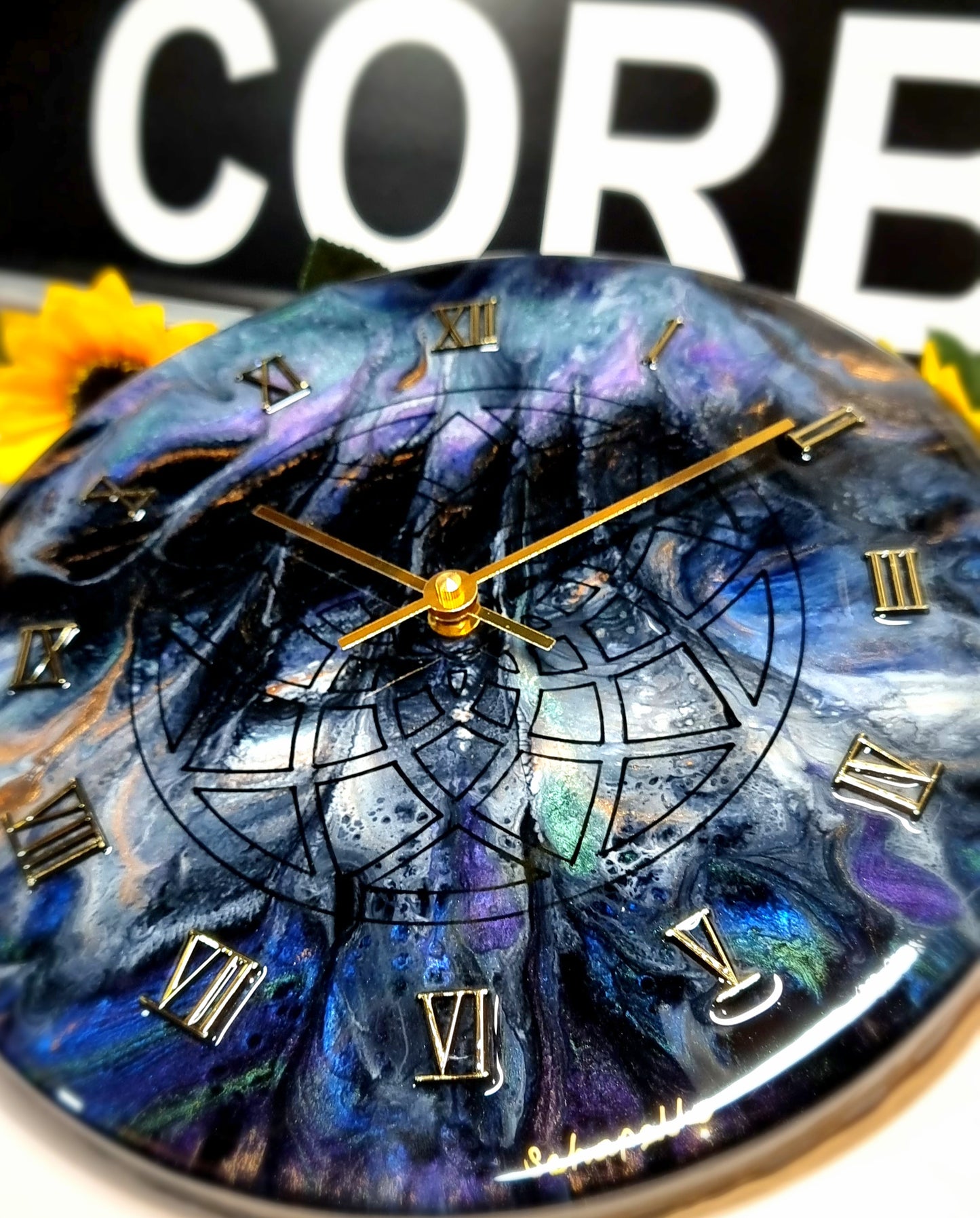 Epoxy Resin Wall Clock Regular (ab1555)