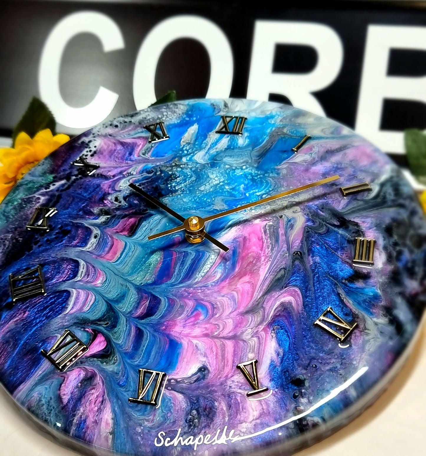Epoxy Resin Wall Clock Regular (ab1523)