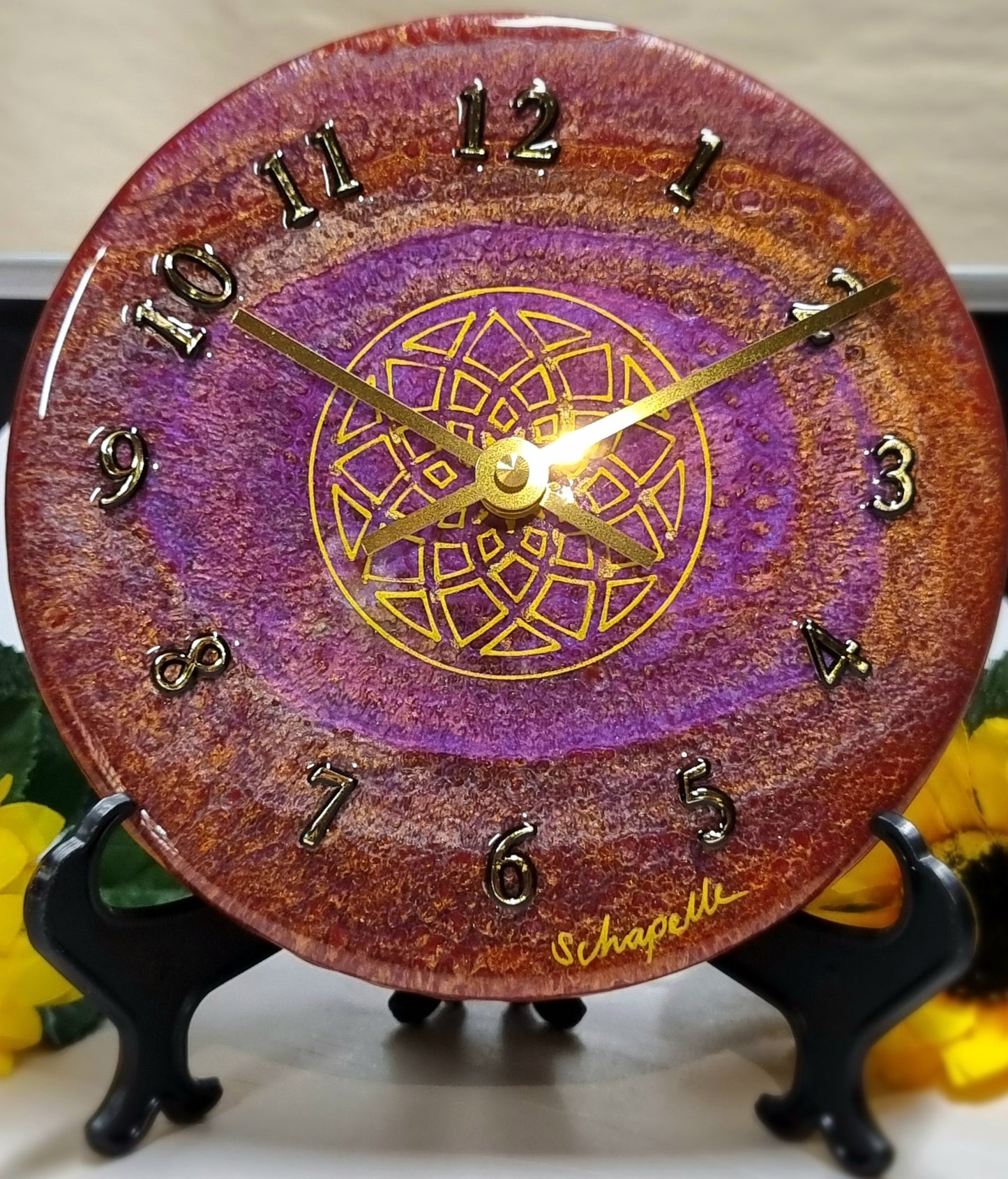 Epoxy Resin Wall Clock Small (ab1665)