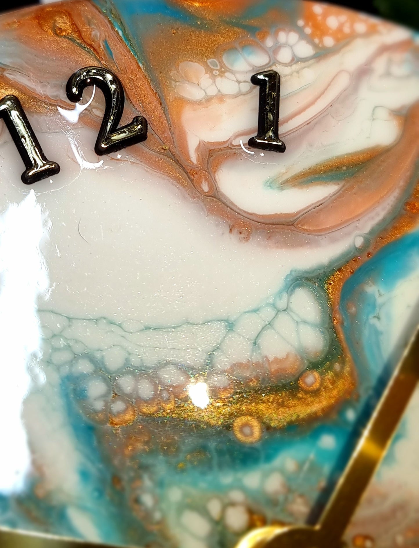 Epoxy Resin Wall Clock Small (ab1518)