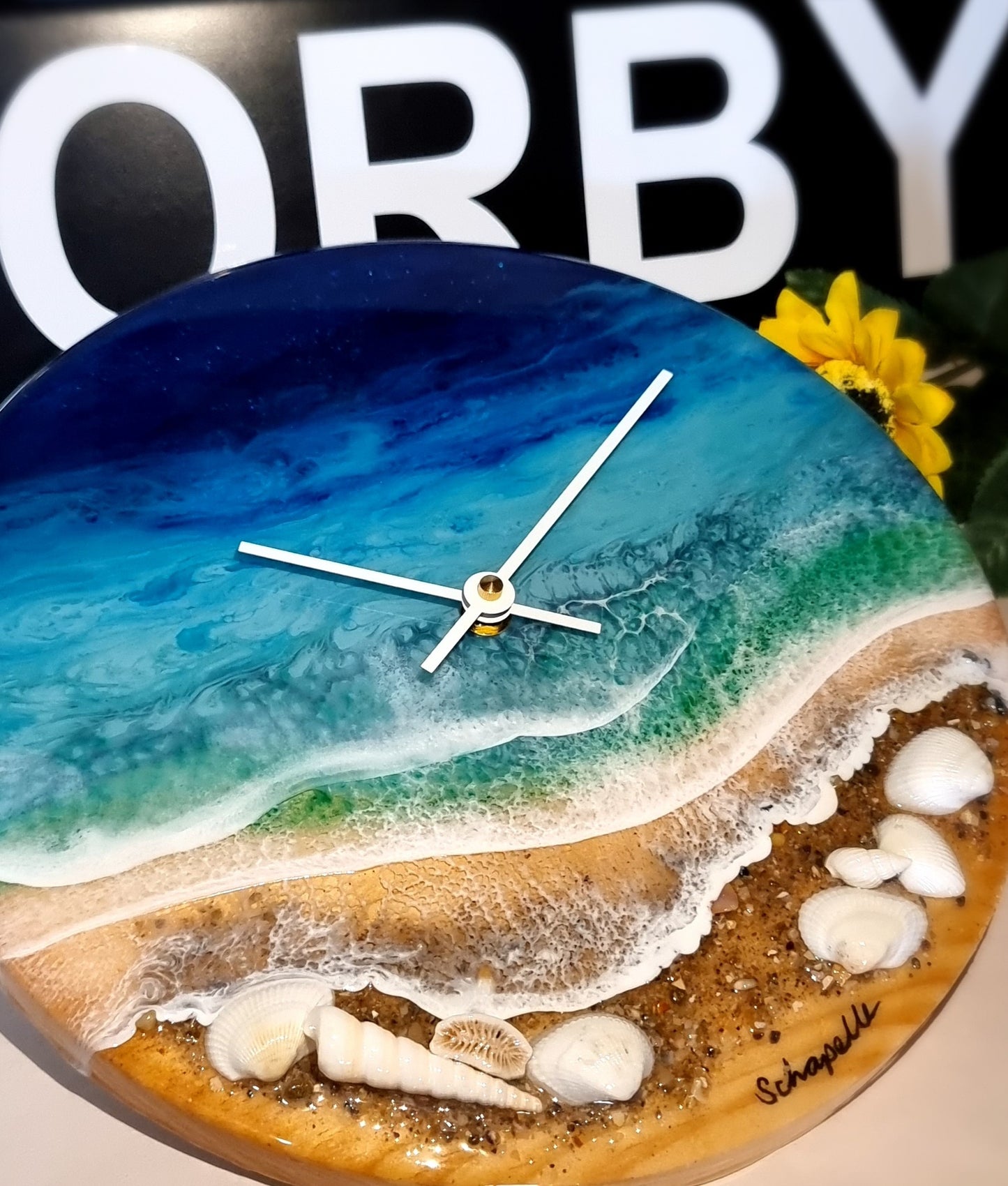 Epoxy Resin Wall Clock Regular (ab1476)