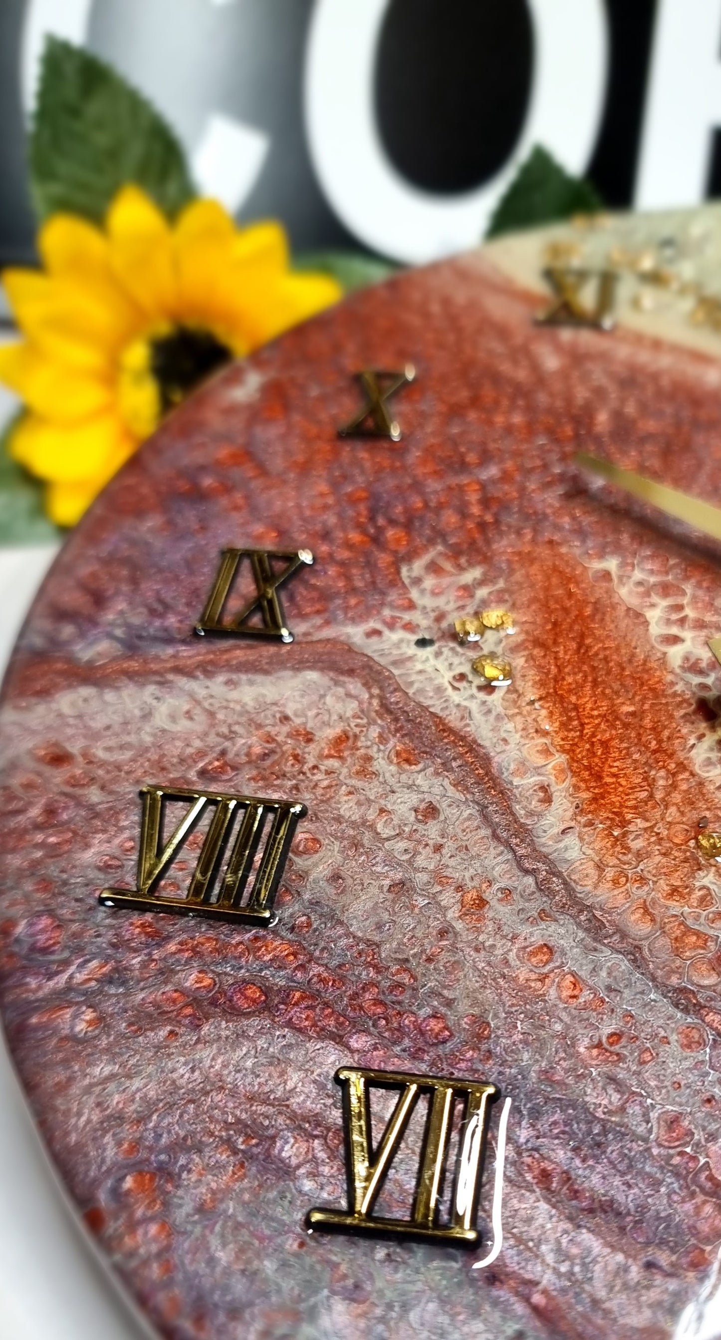 Epoxy Resin Wall Clock Regular (ab1566)