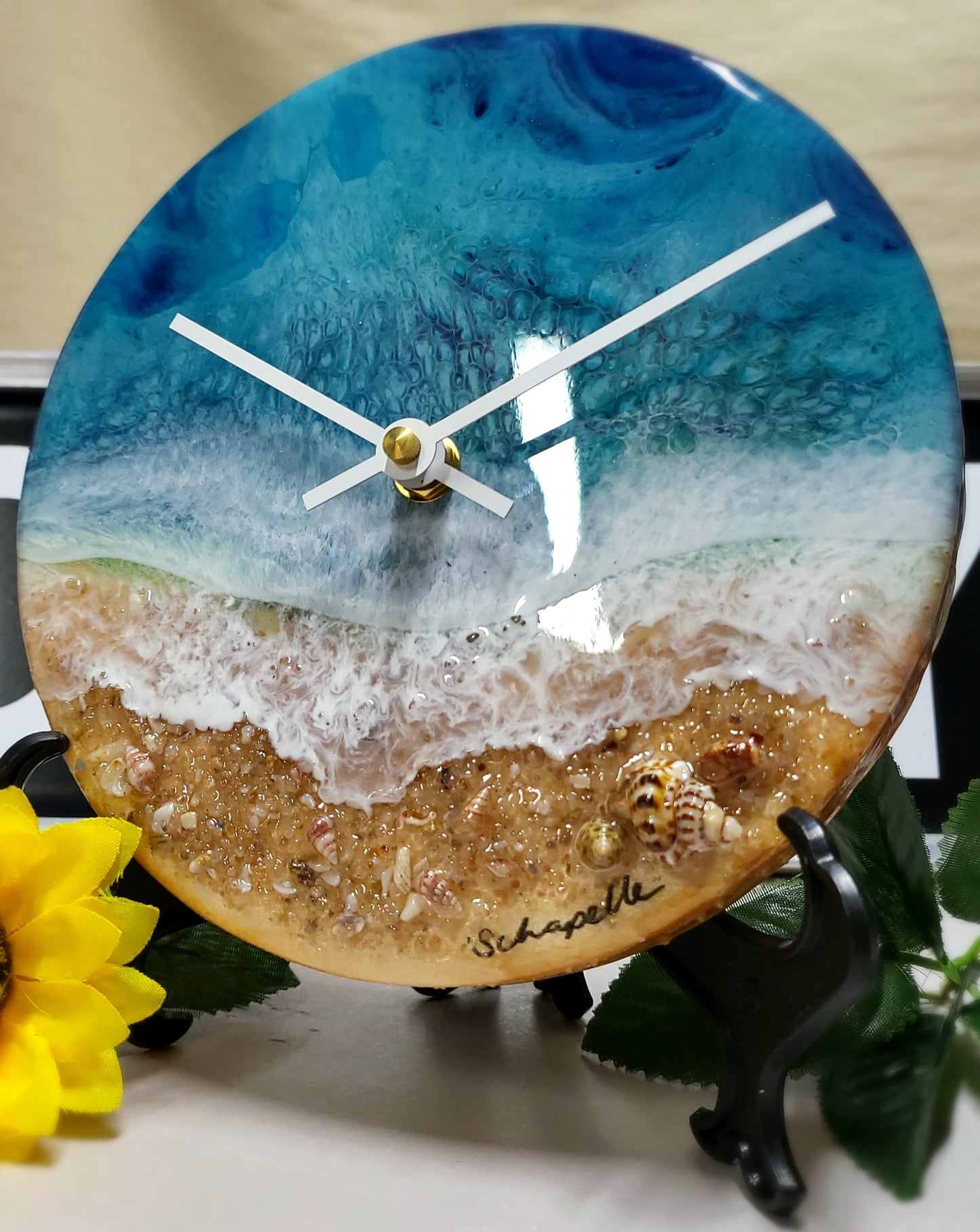 Epoxy Resin Wall Clock Small (ab1711)