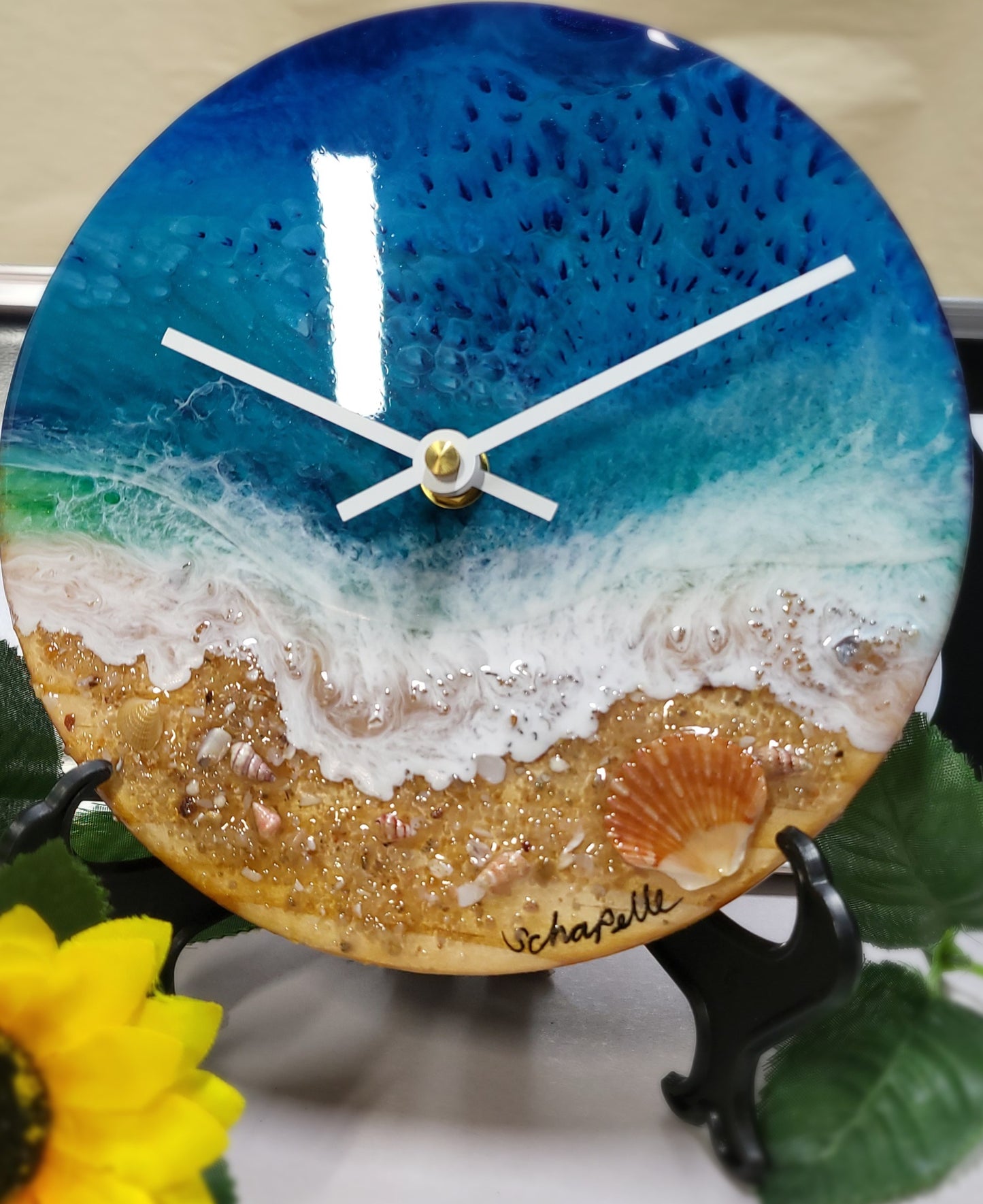 Epoxy Resin Wall Clock Small (ab1773)