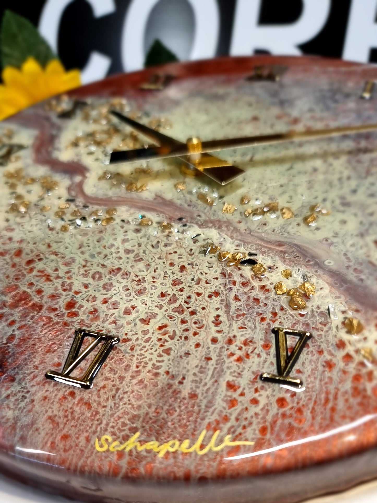Epoxy Resin Wall Clock Regular (ab1568)
