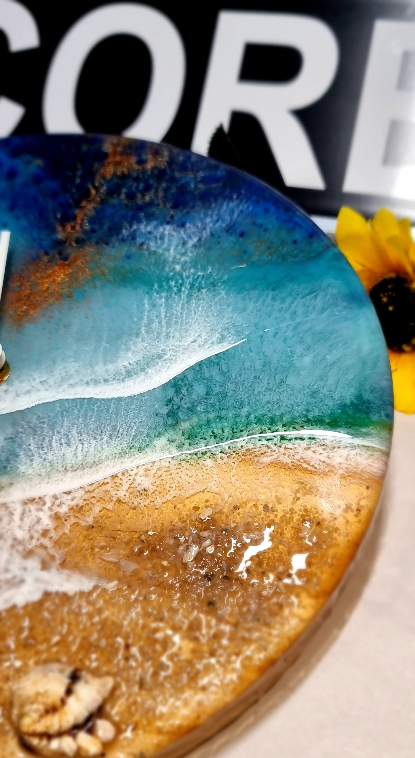 Epoxy Resin Wall Clock Regular (1574) *My Favourite Shell Of All Time*