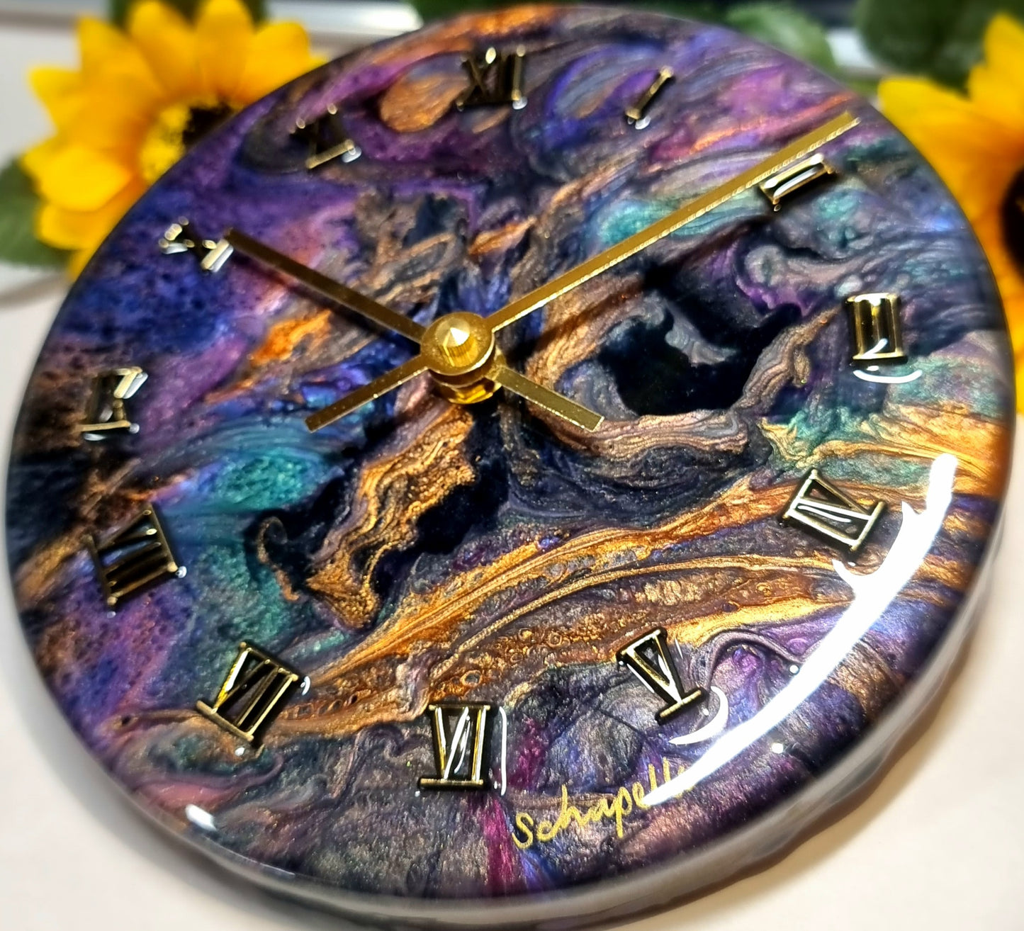 Epoxy Resin Wall Clock Small (ab1539)