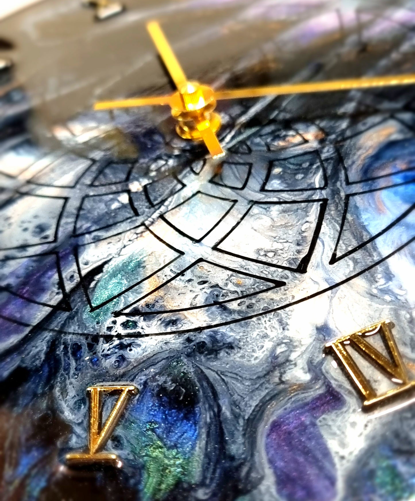 Epoxy Resin Wall Clock Regular (ab1555)