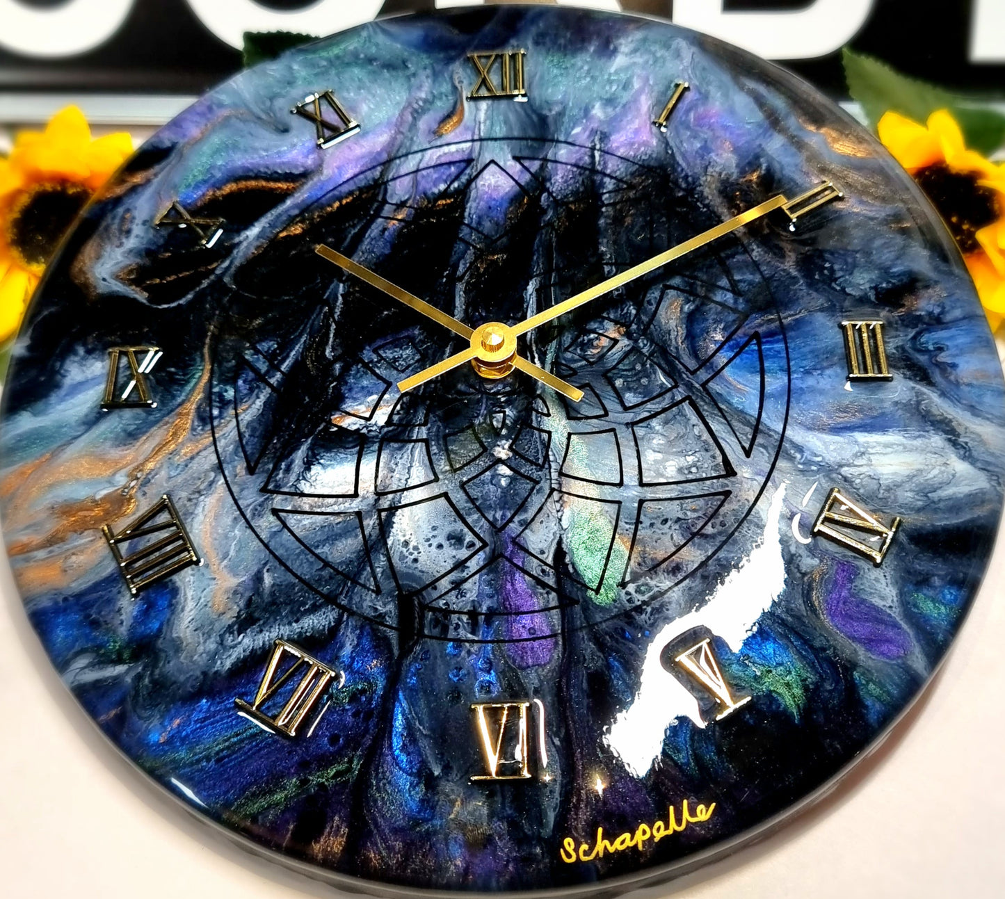 Epoxy Resin Wall Clock Regular (ab1555)