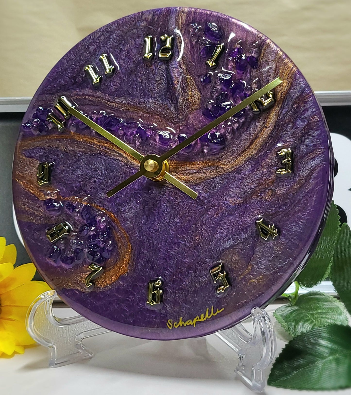 Epoxy Resin Wall Clock Small (ab1726)