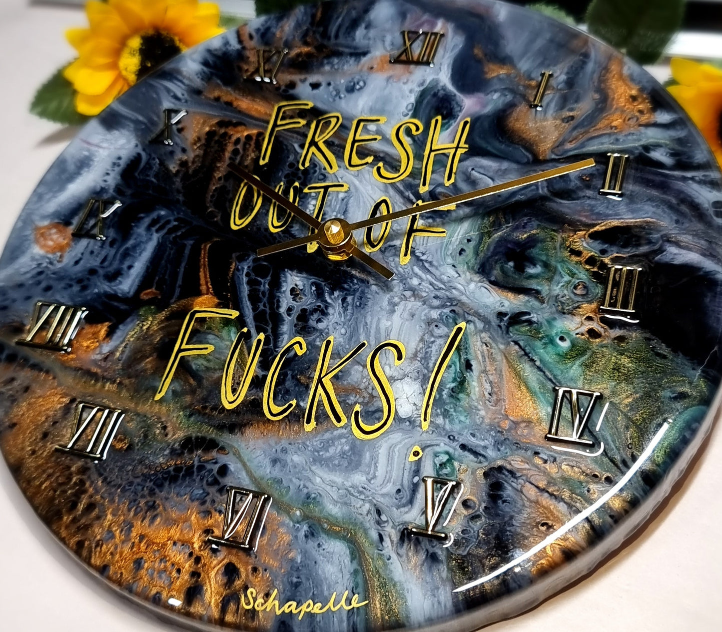 Epoxy Resin Wall Clock Regular (ab1564)