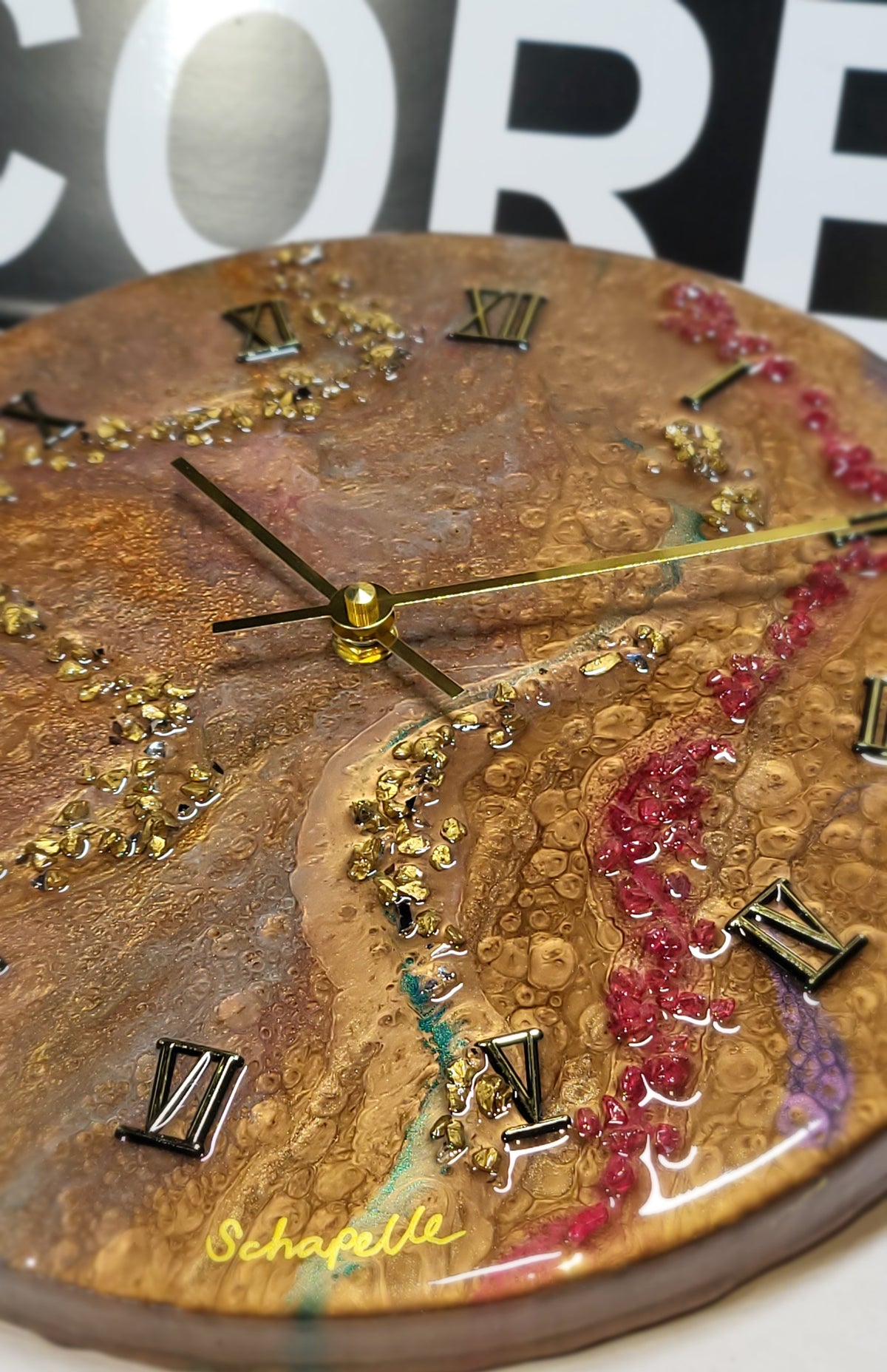Epoxy Resin Wall Clock Regular (ab1793)
