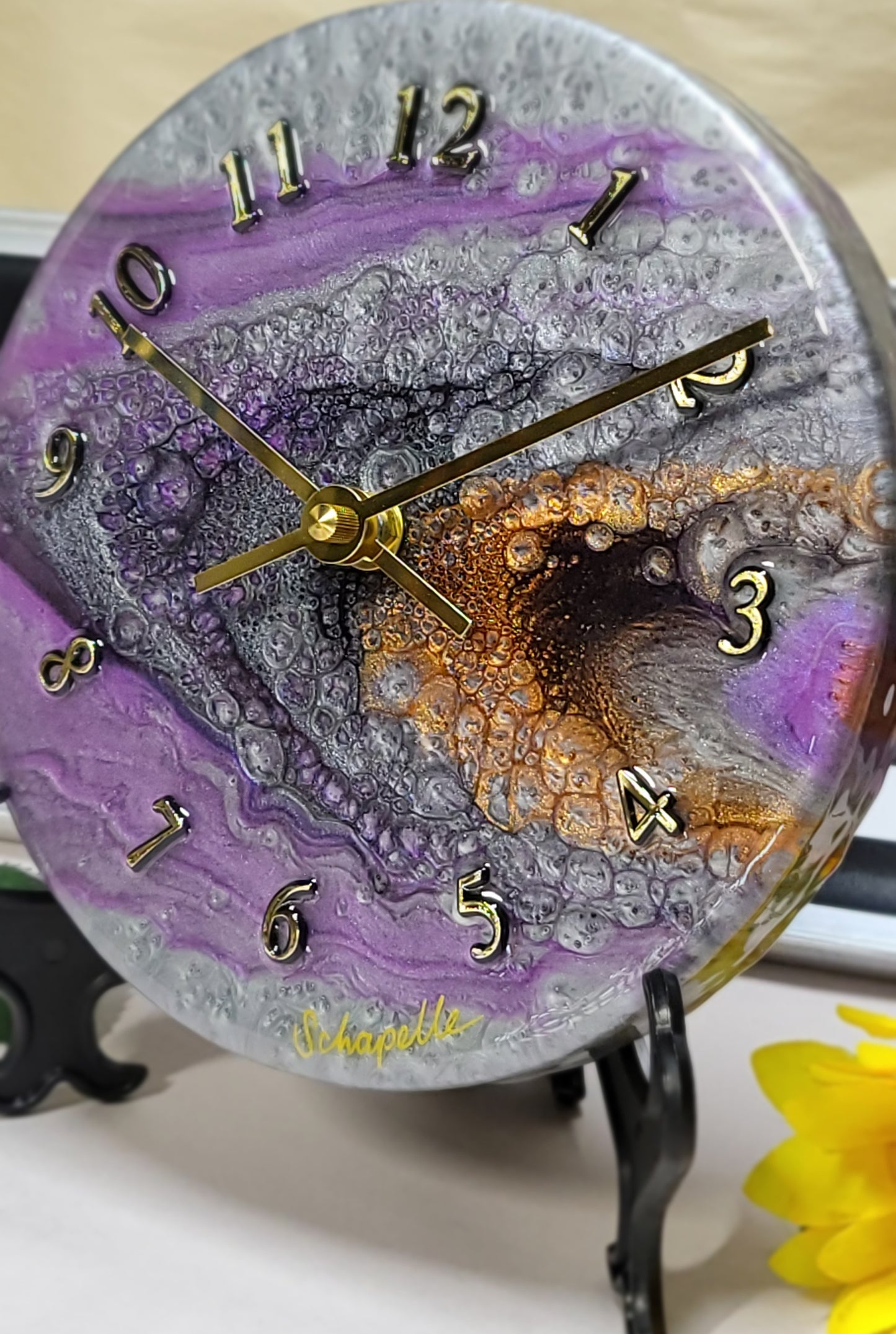 Epoxy Resin Wall Clock Small (ab1757l