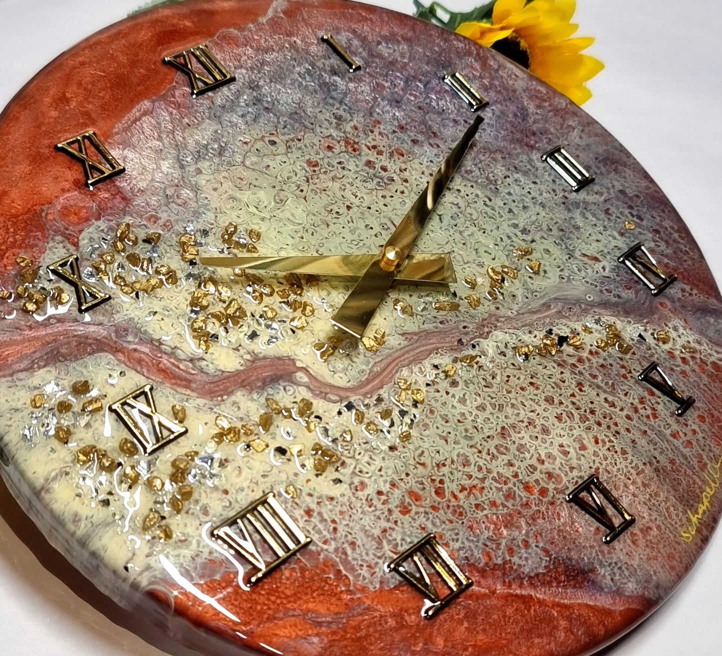 Epoxy Resin Wall Clock Regular (ab1568)