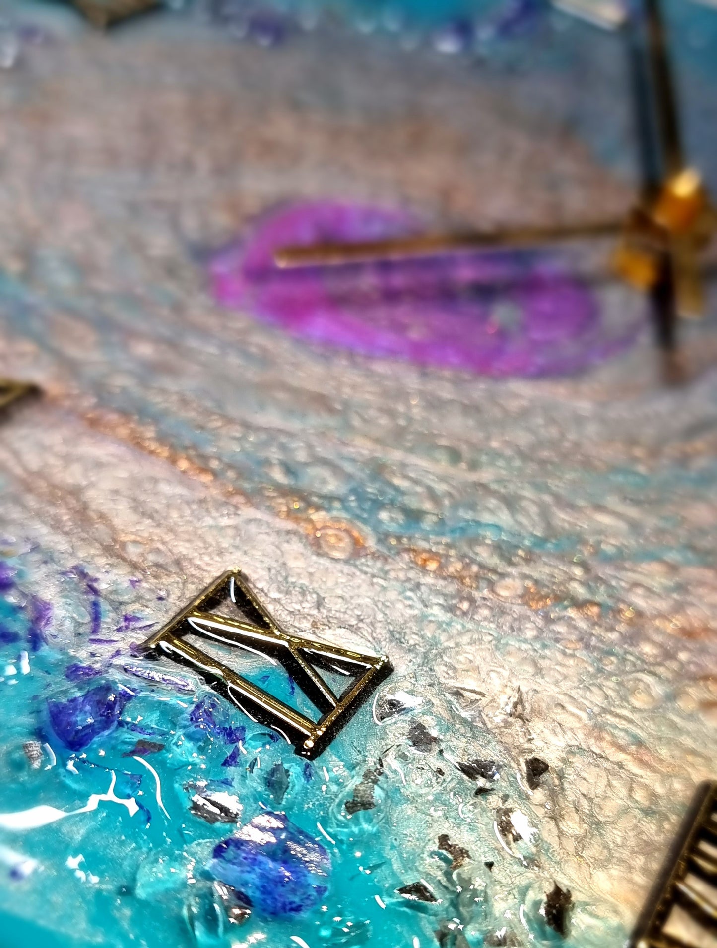 Epoxy Resin Wall Clock Regular (ab1559)