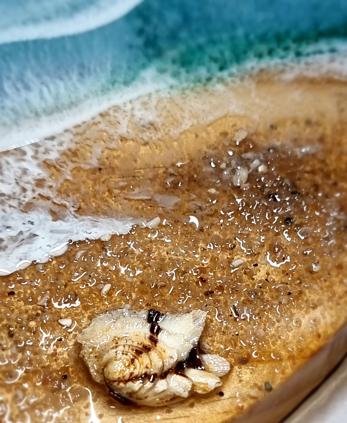 Epoxy Resin Wall Clock Regular (1574) *My Favourite Shell Of All Time*
