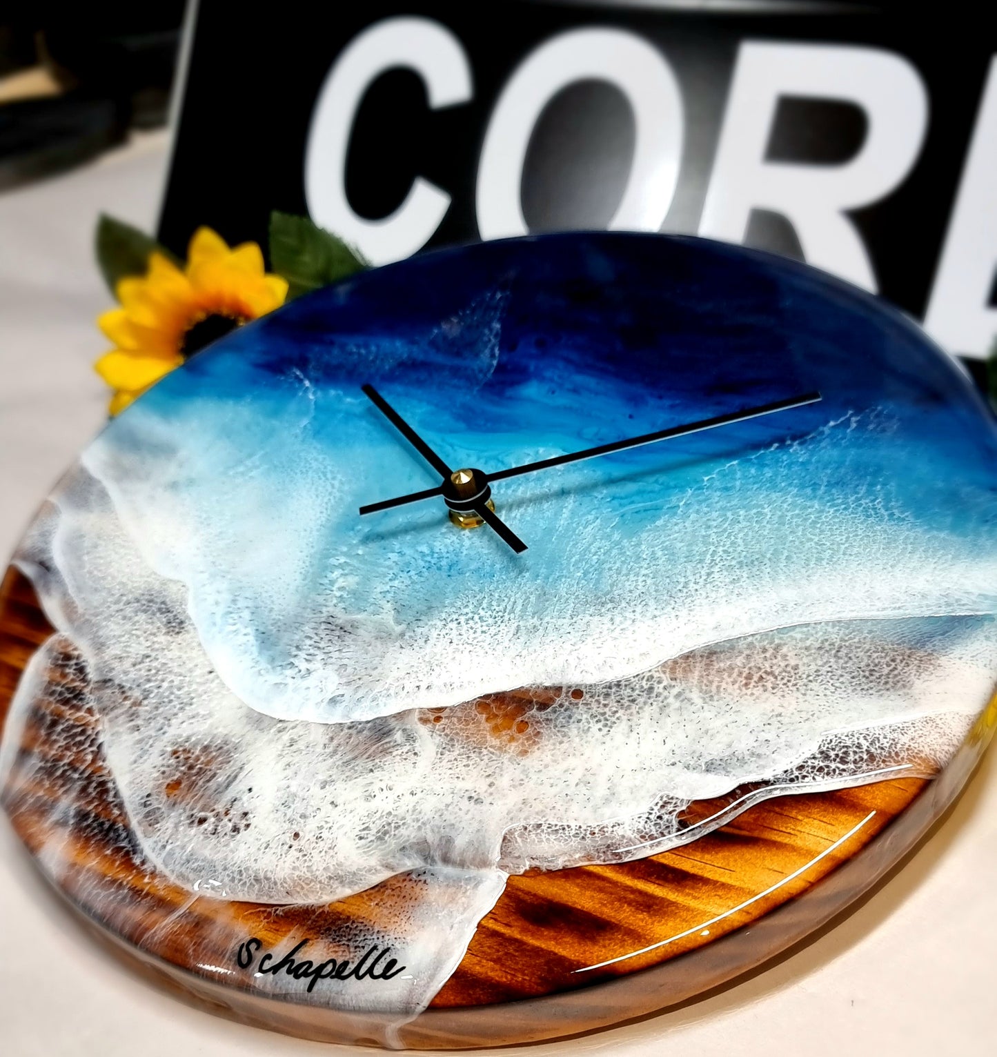 Epoxy Resin Wall Clock Regular (ab1524)