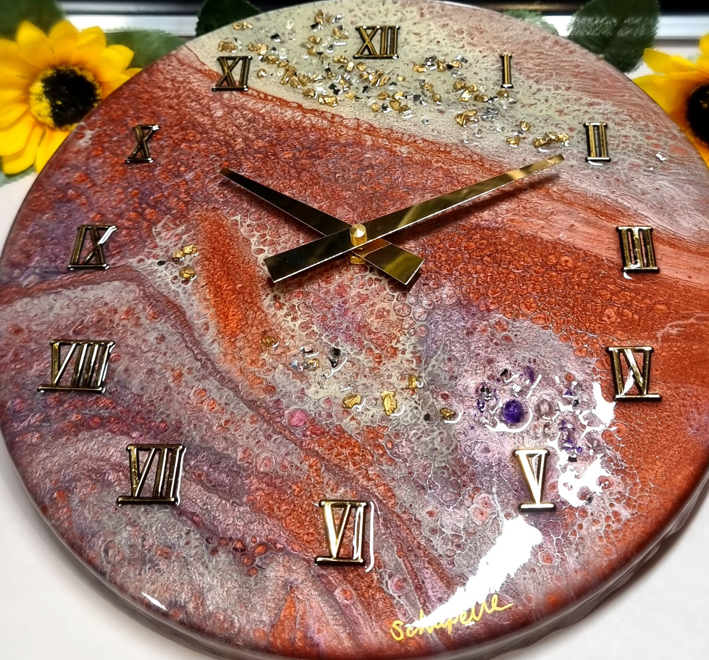Epoxy Resin Wall Clock Regular (ab1566)