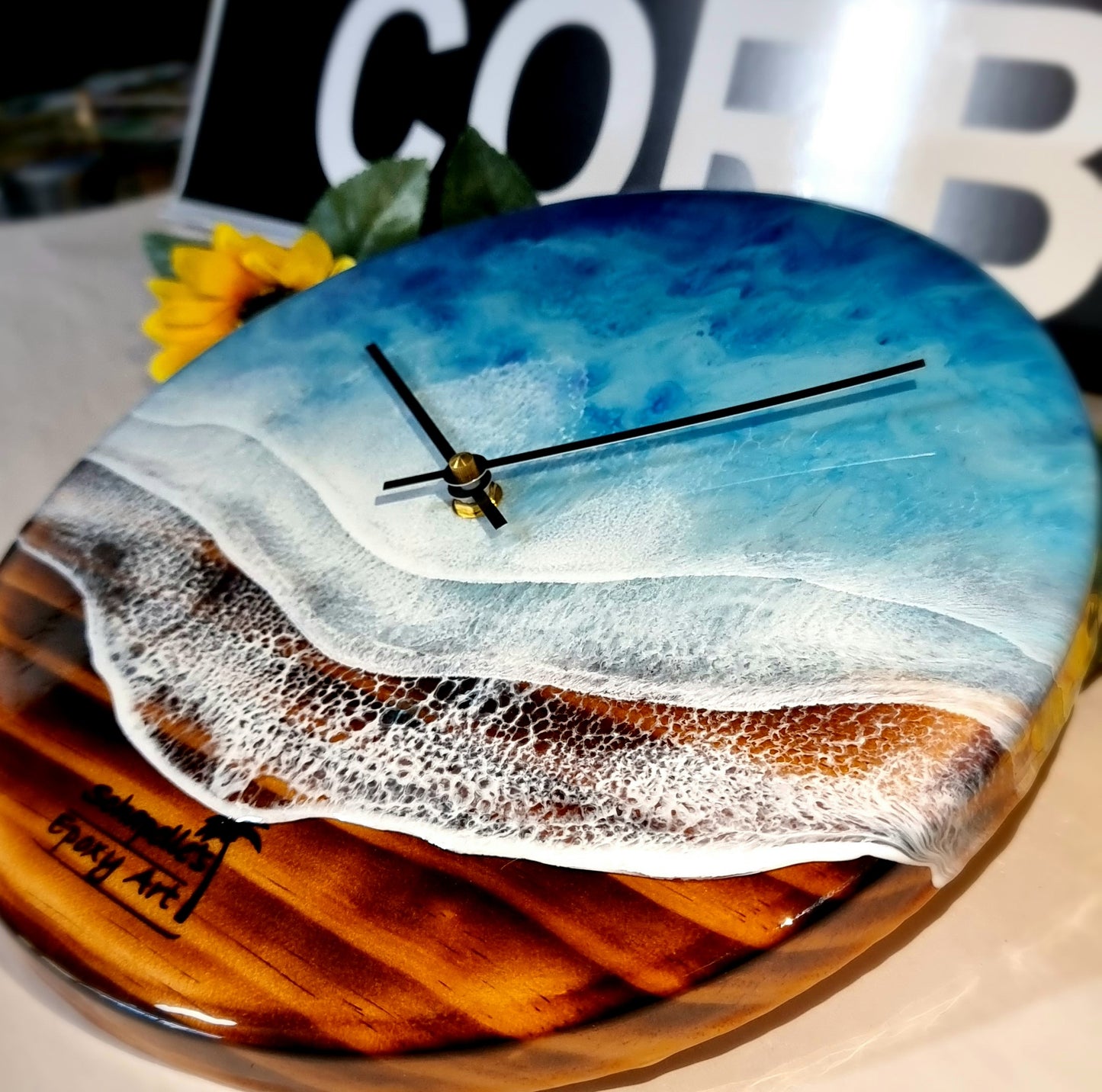 Epoxy Resin Wall Clock Regular (ab1505)