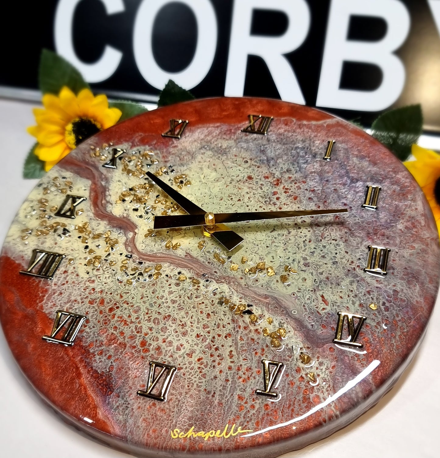 Epoxy Resin Wall Clock Regular (ab1568)