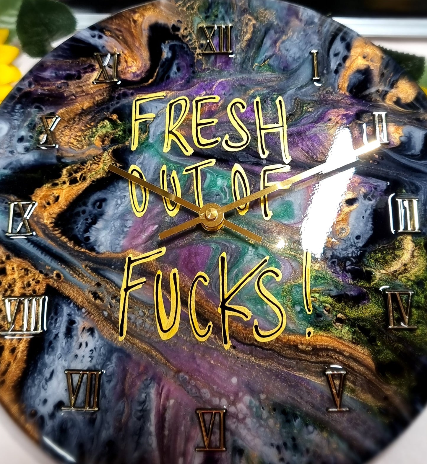 Epoxy Resin Wall Clock Regular (ab1565)