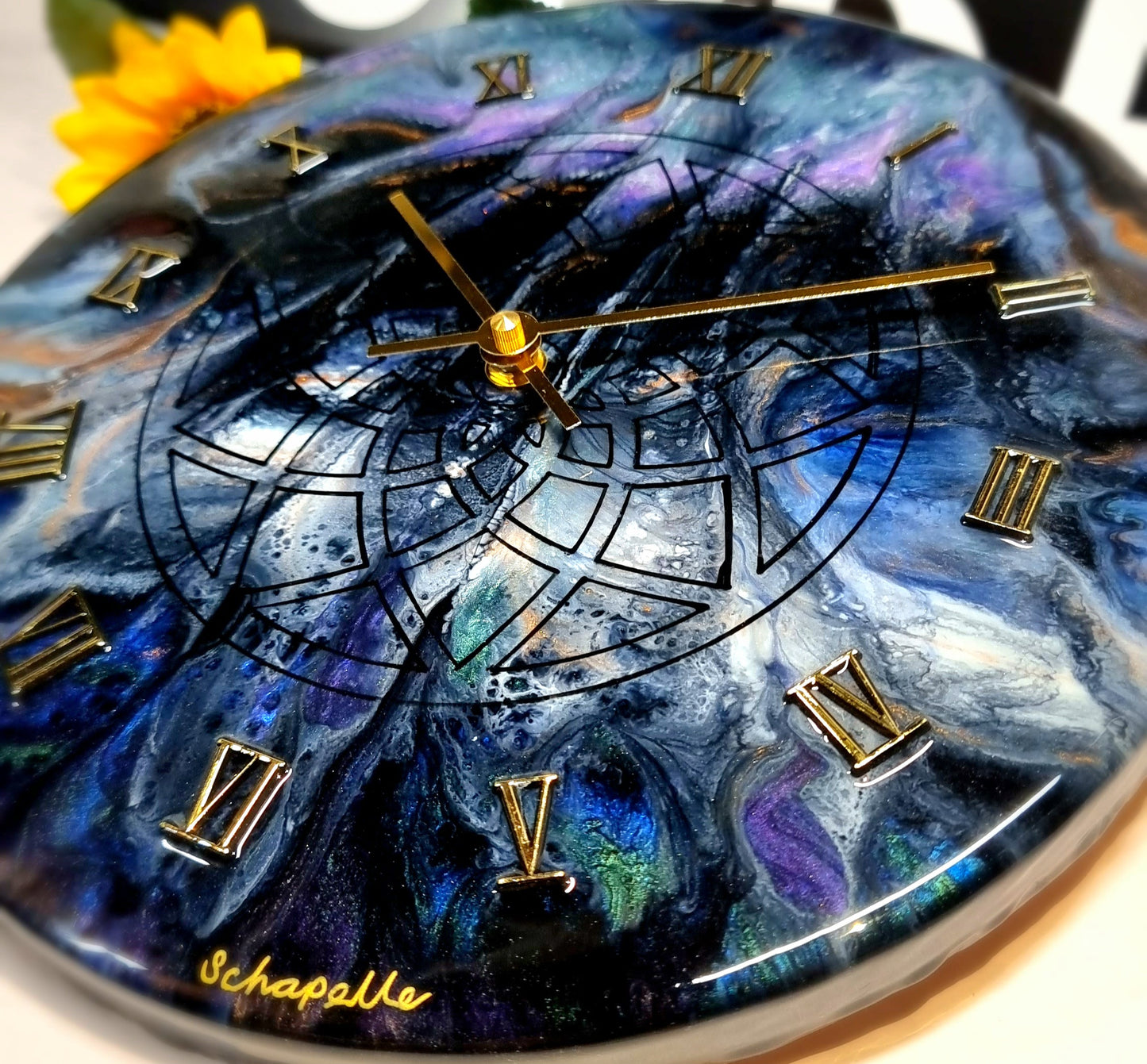 Epoxy Resin Wall Clock Regular (ab1555)
