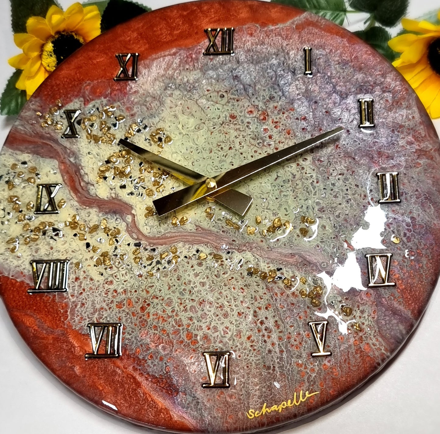 Epoxy Resin Wall Clock Regular (ab1568)