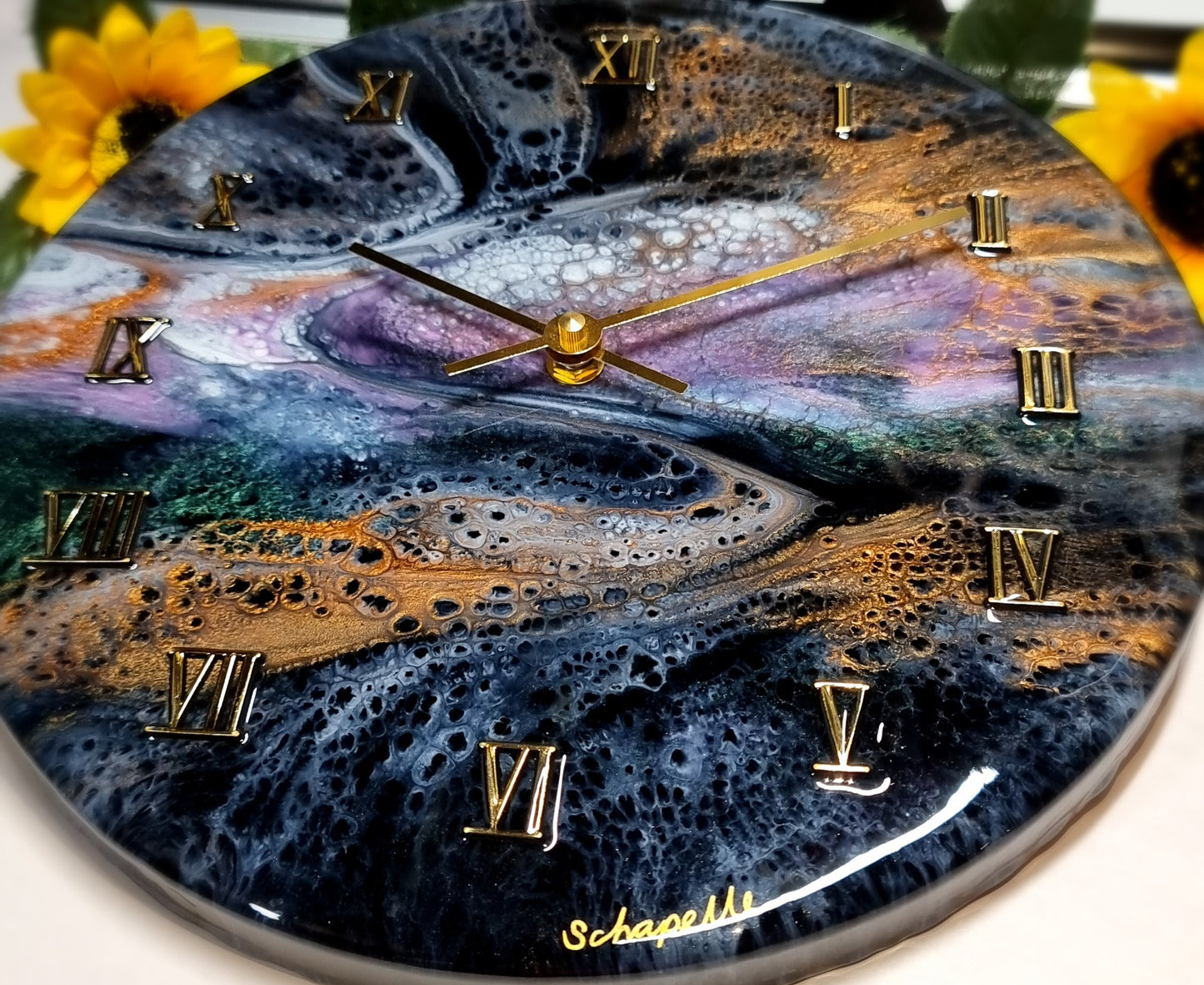 Epoxy Resin Wall Clock Regular (ab1558)