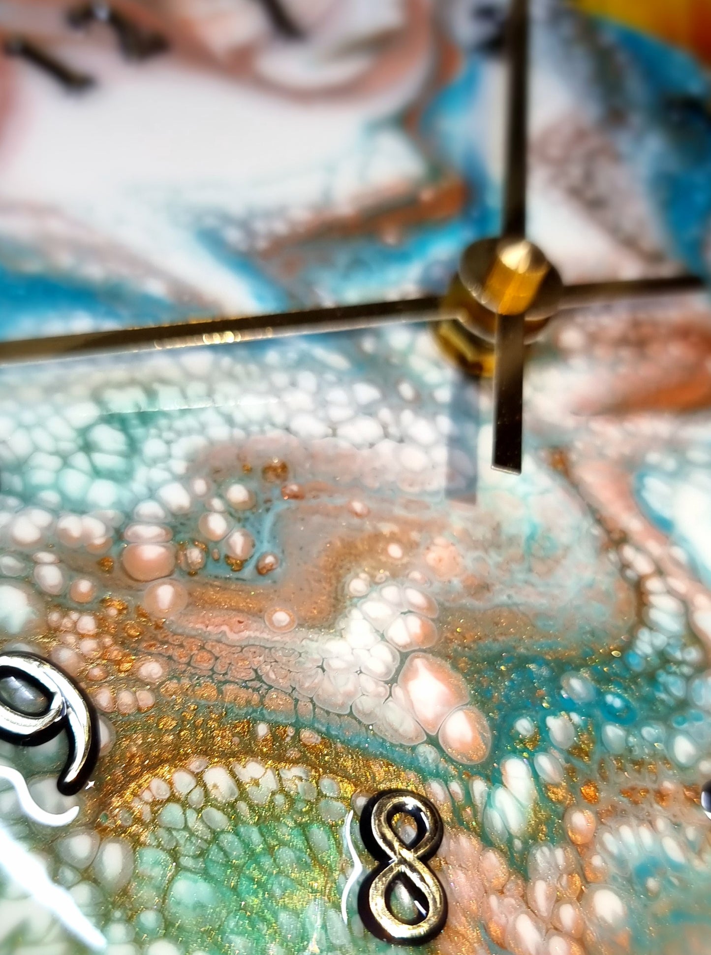 Epoxy Resin Wall Clock Small (ab1518)