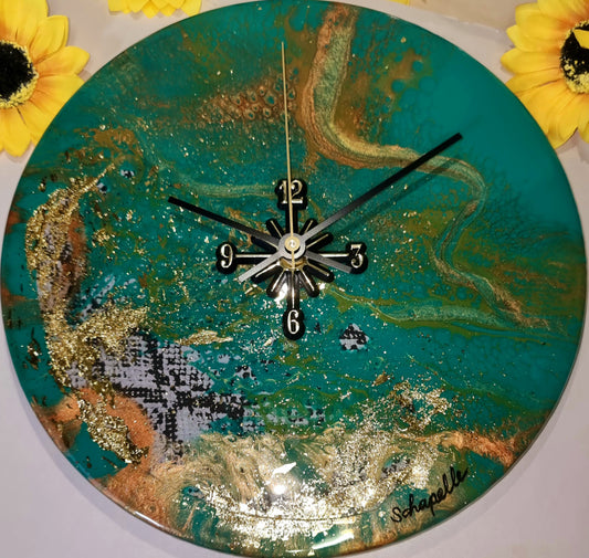 Epoxy Resin Wall Clock Regular (ab929)