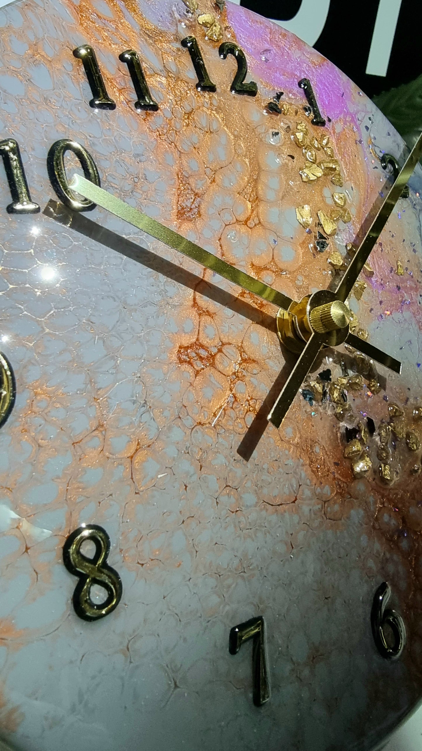 Epoxy Resin Wall Clock Small (ab1296)