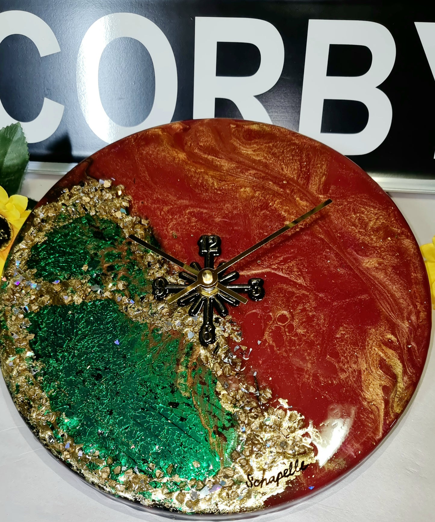 Epoxy Resin Wall Clock Regular (ab931)