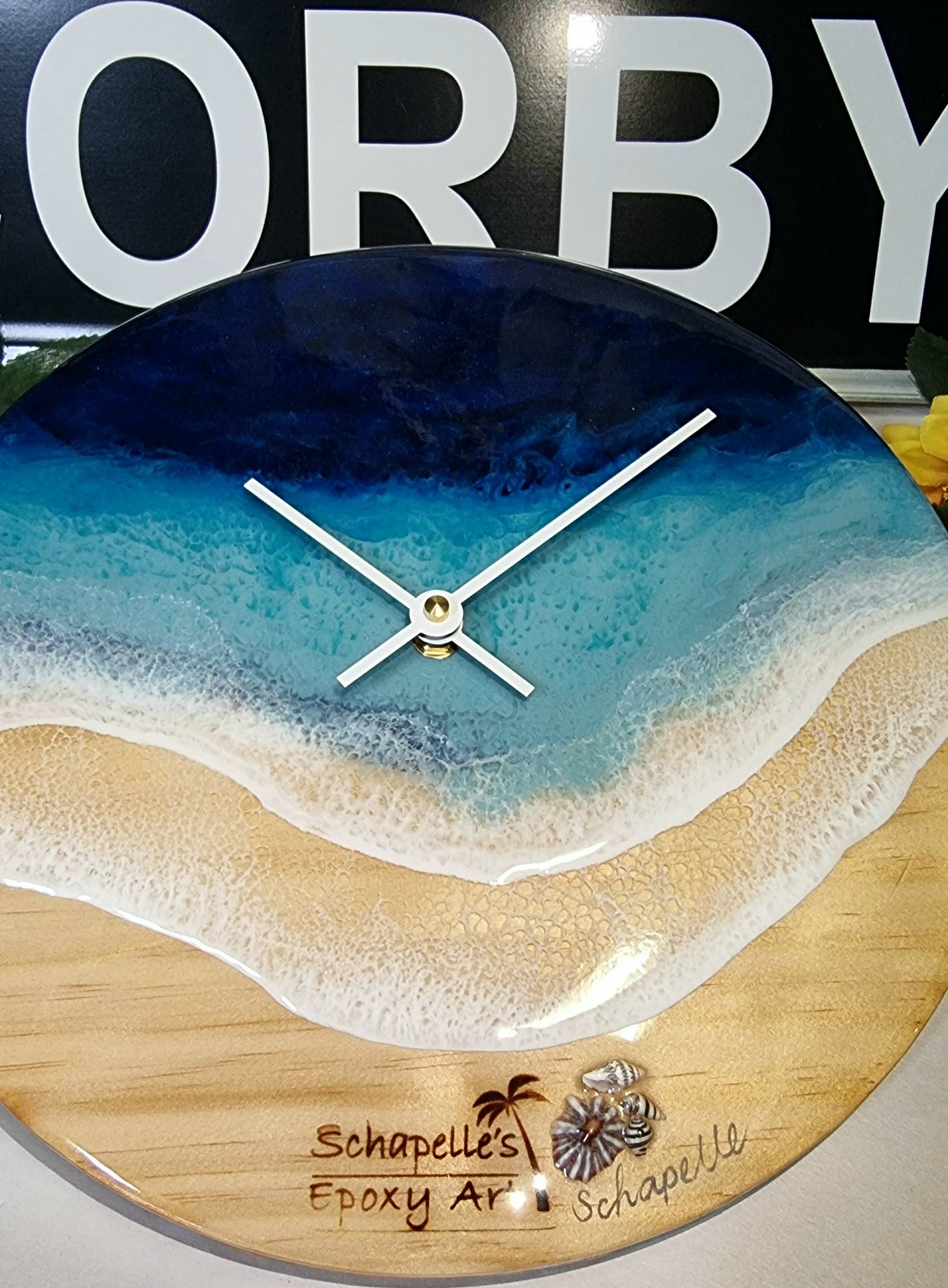 Epoxy Resin Wall Clock Regular (ab1342)