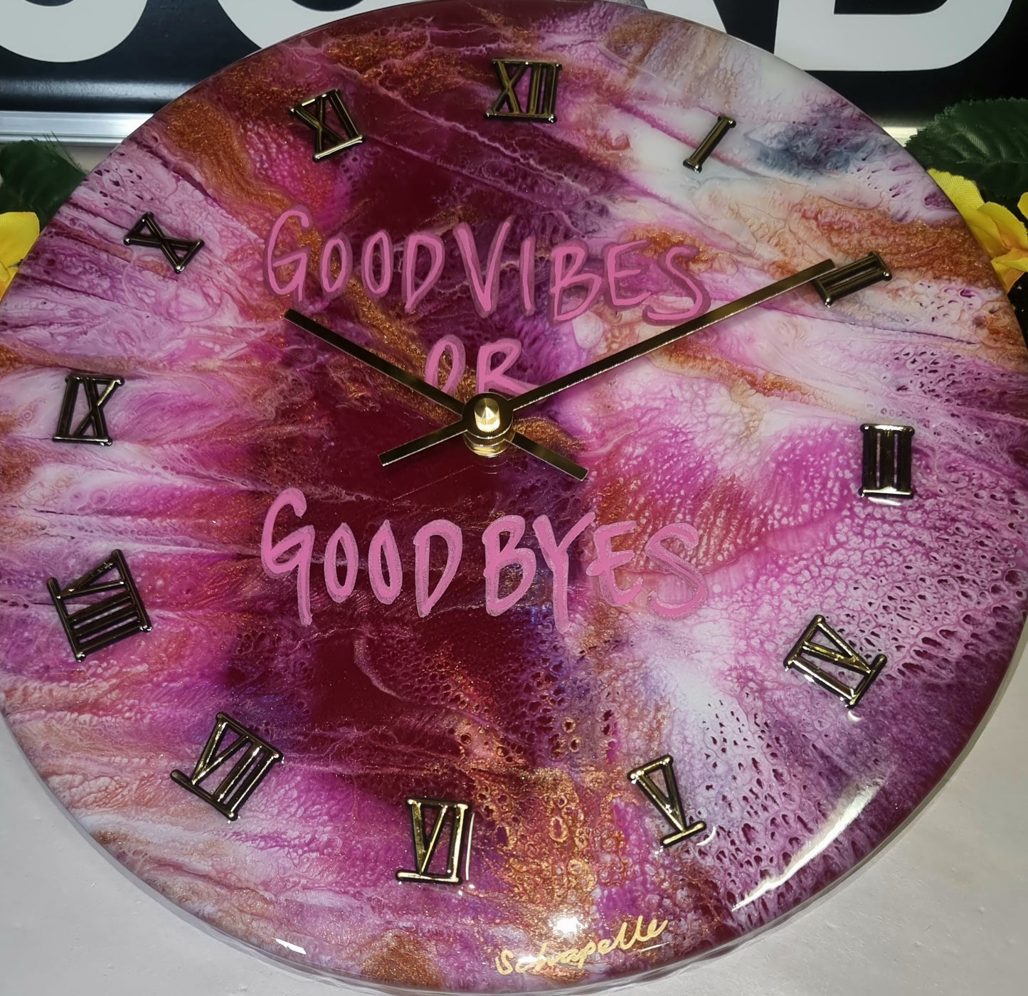 Epoxy Resin Wall Clock Regular (ab1356)