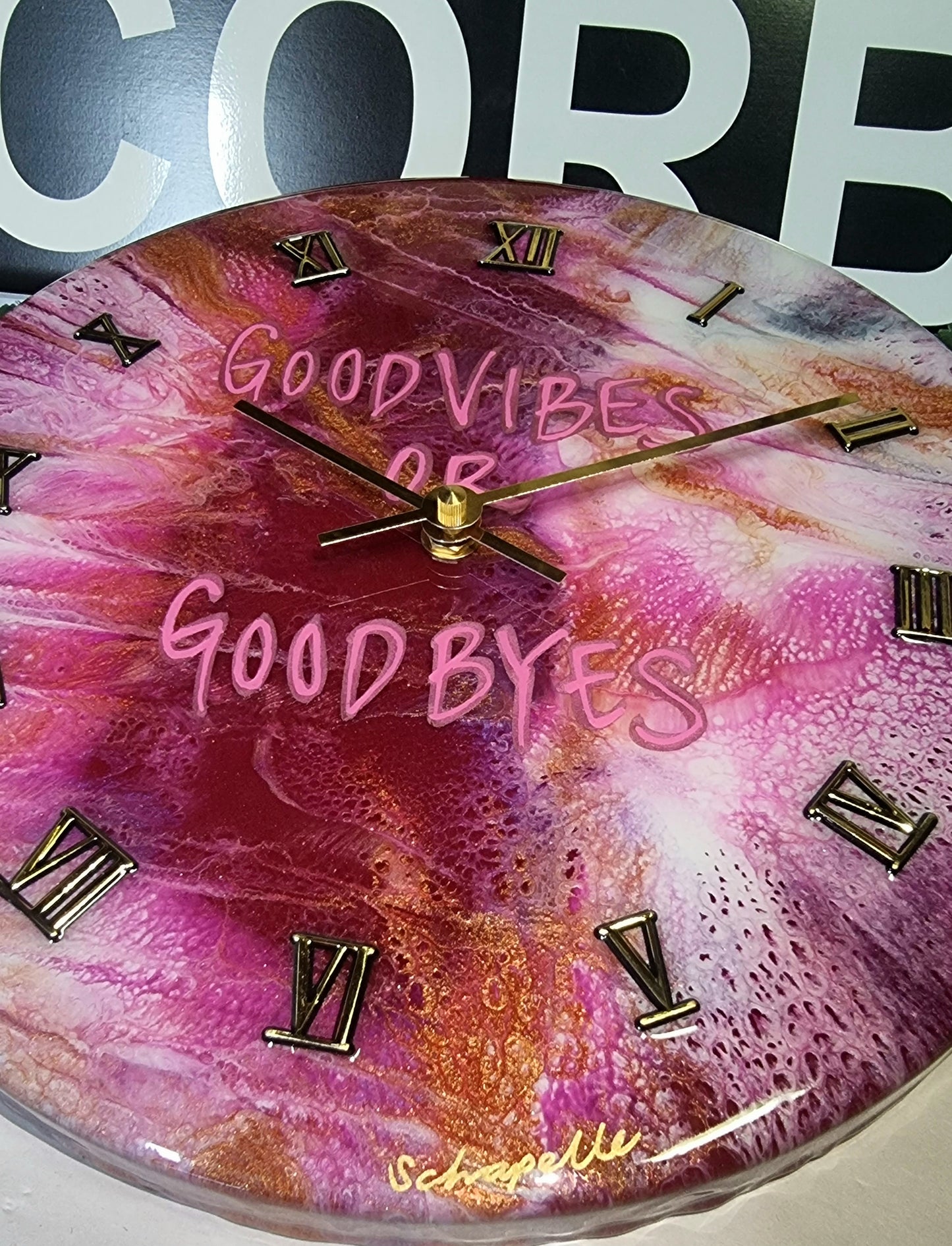 Epoxy Resin Wall Clock Regular (ab1356)