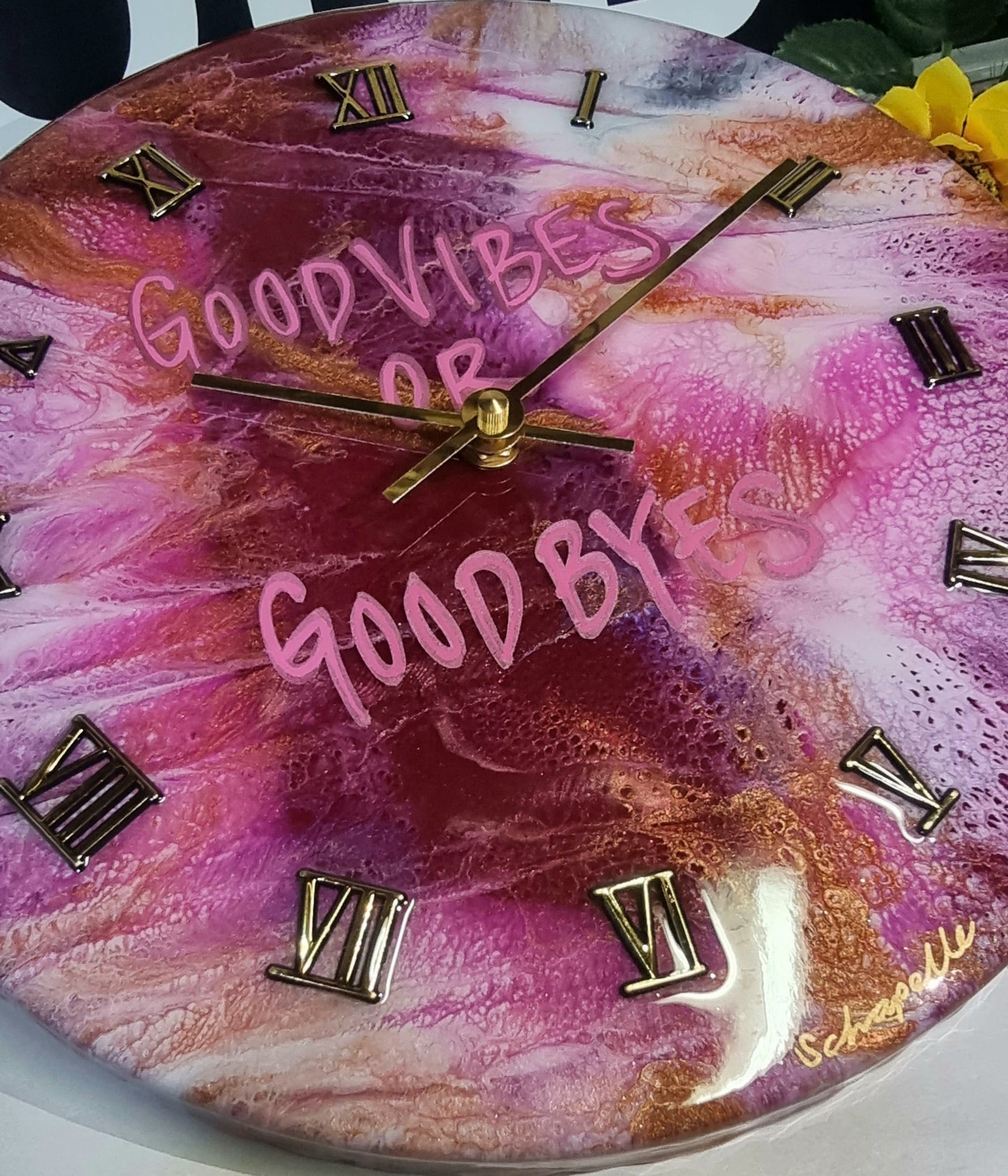 Epoxy Resin Wall Clock Regular (ab1356)