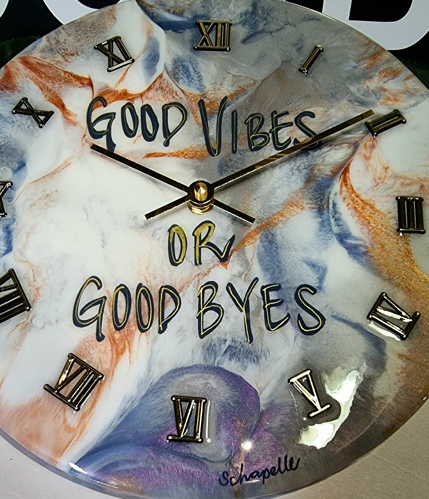 Epoxy Resin Wall Clock Regular (ab1360)