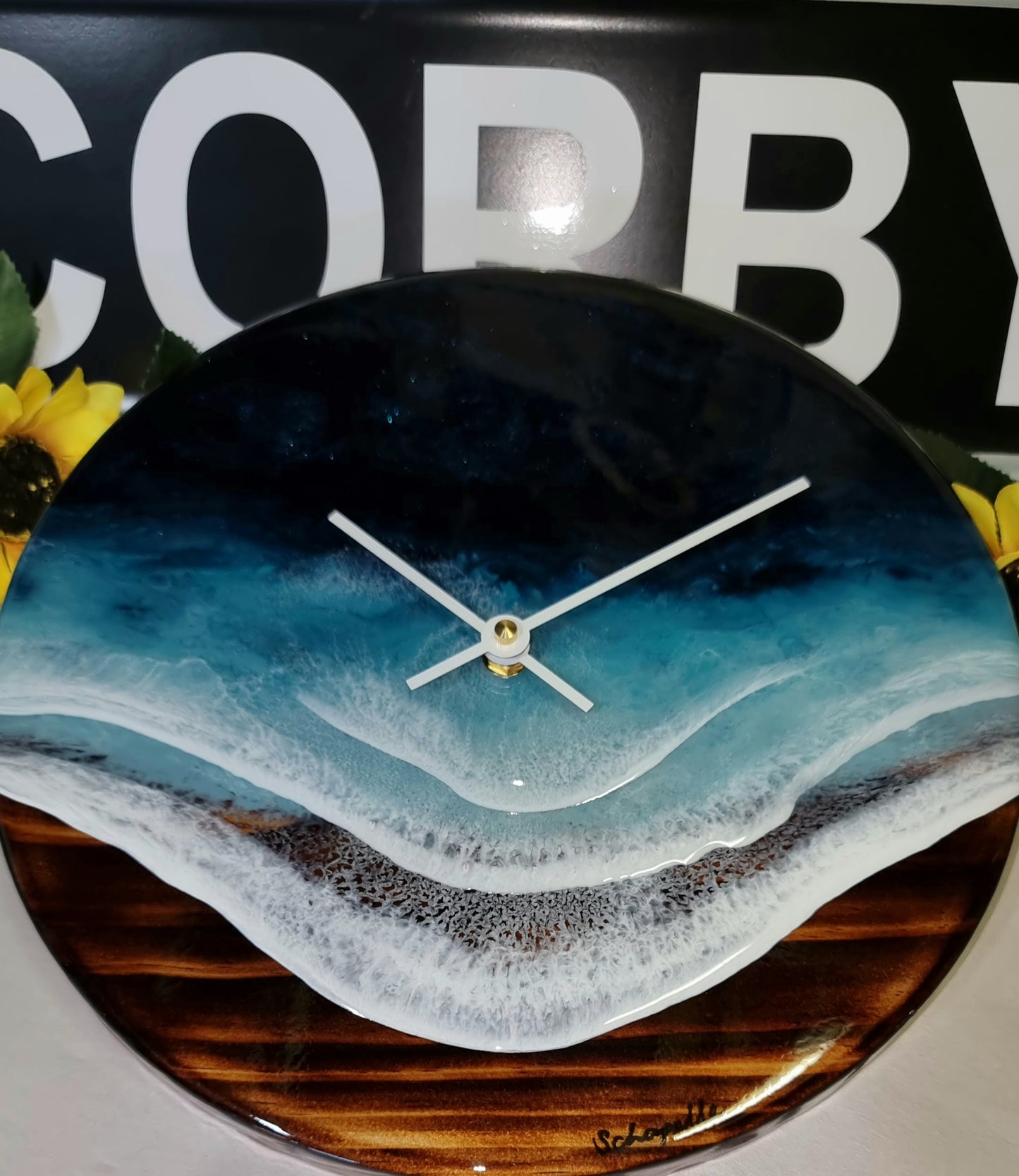 Epoxy Resin Wall Clock Regular (ab1379)