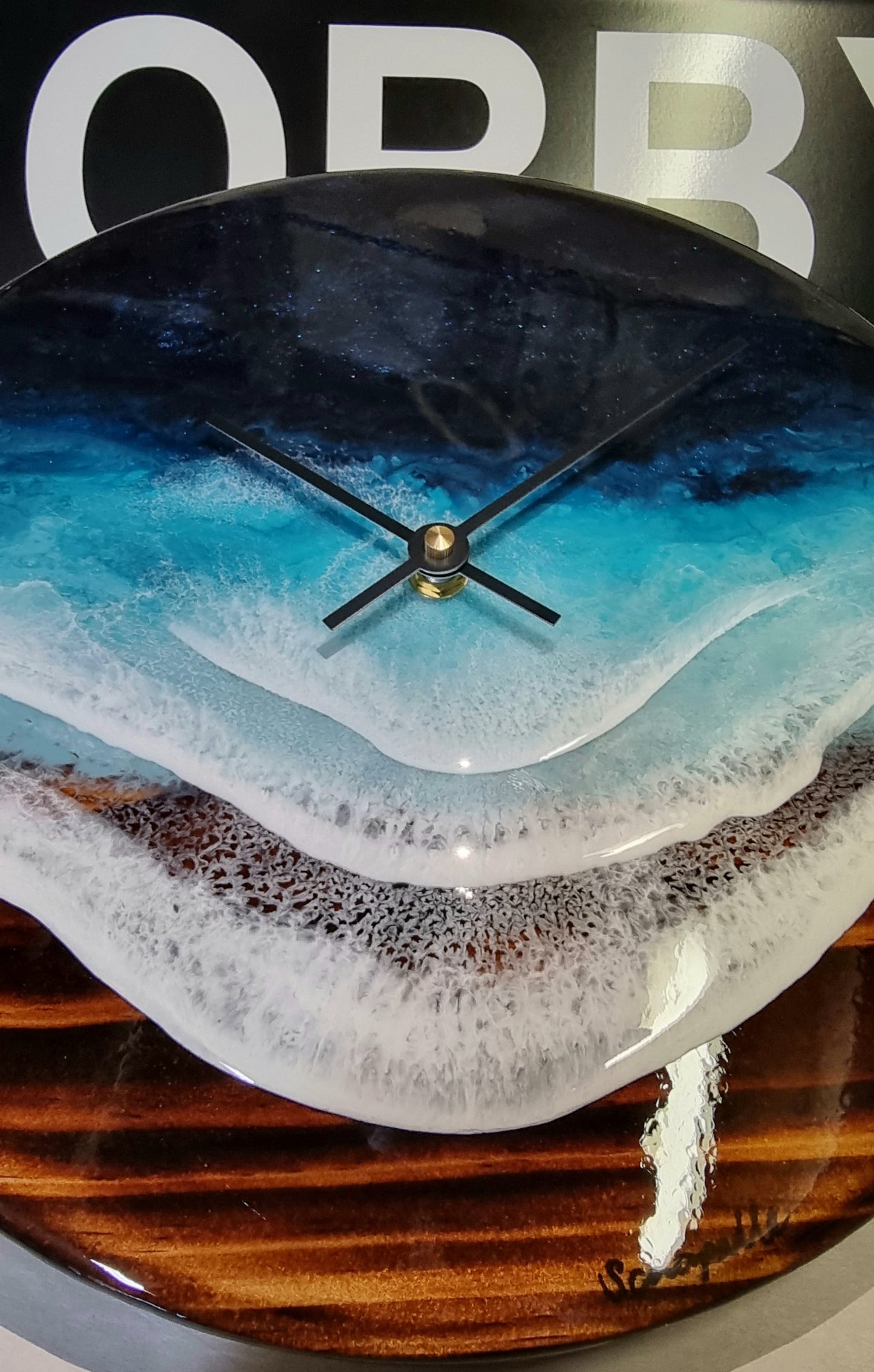 Epoxy Resin Wall Clock Regular (ab1379)