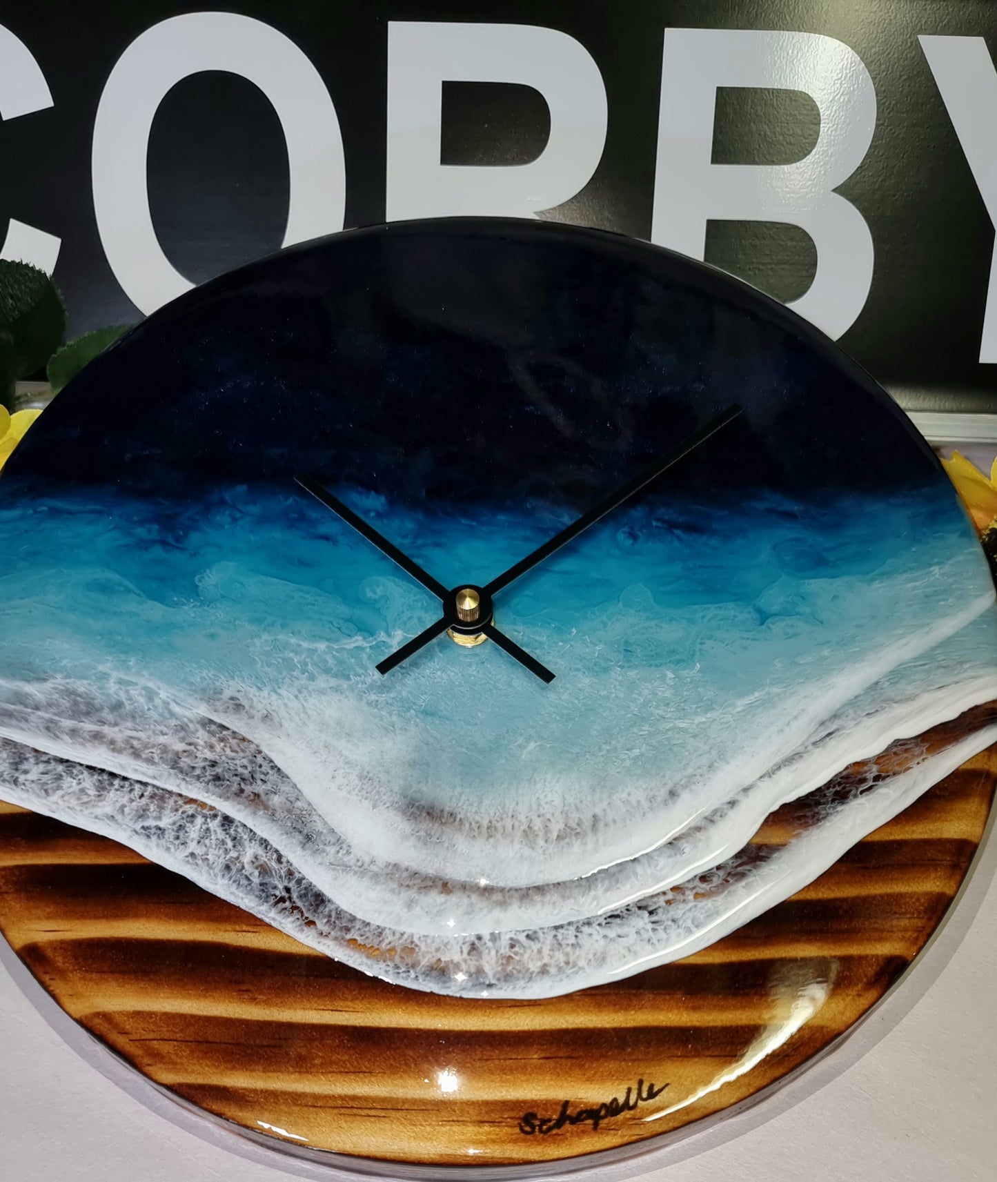 Epoxy Resin Wall Clock Regular (ab1380)