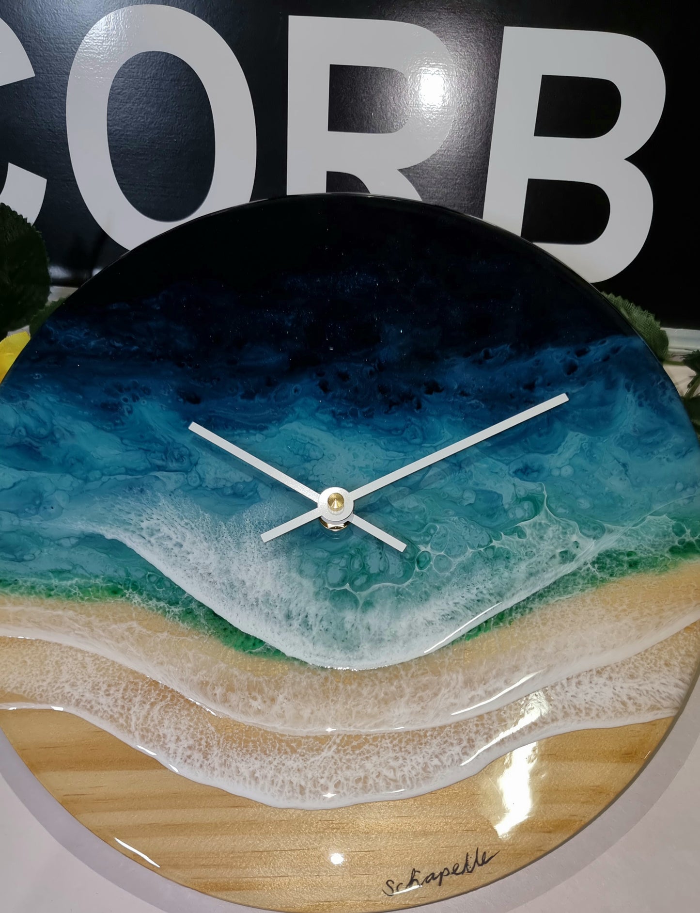 Epoxy Resin Wall Clock Regular (ab1386)