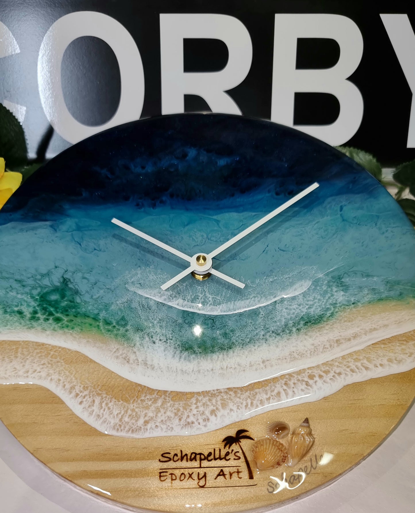 Epoxy Resin Wall Clock Regular (ab1384)